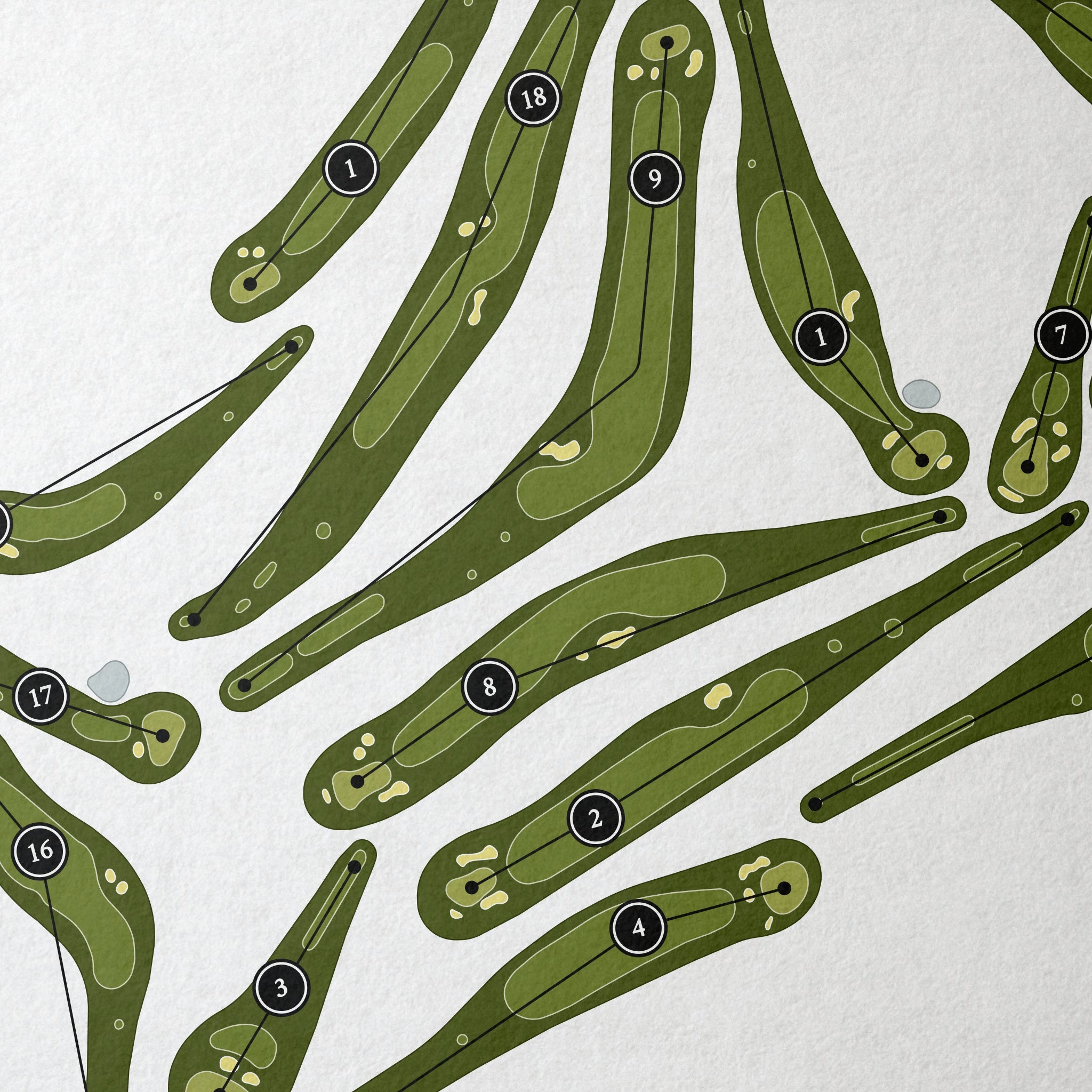 Eisenhower Golf Course | Golf Course Map | Close Up