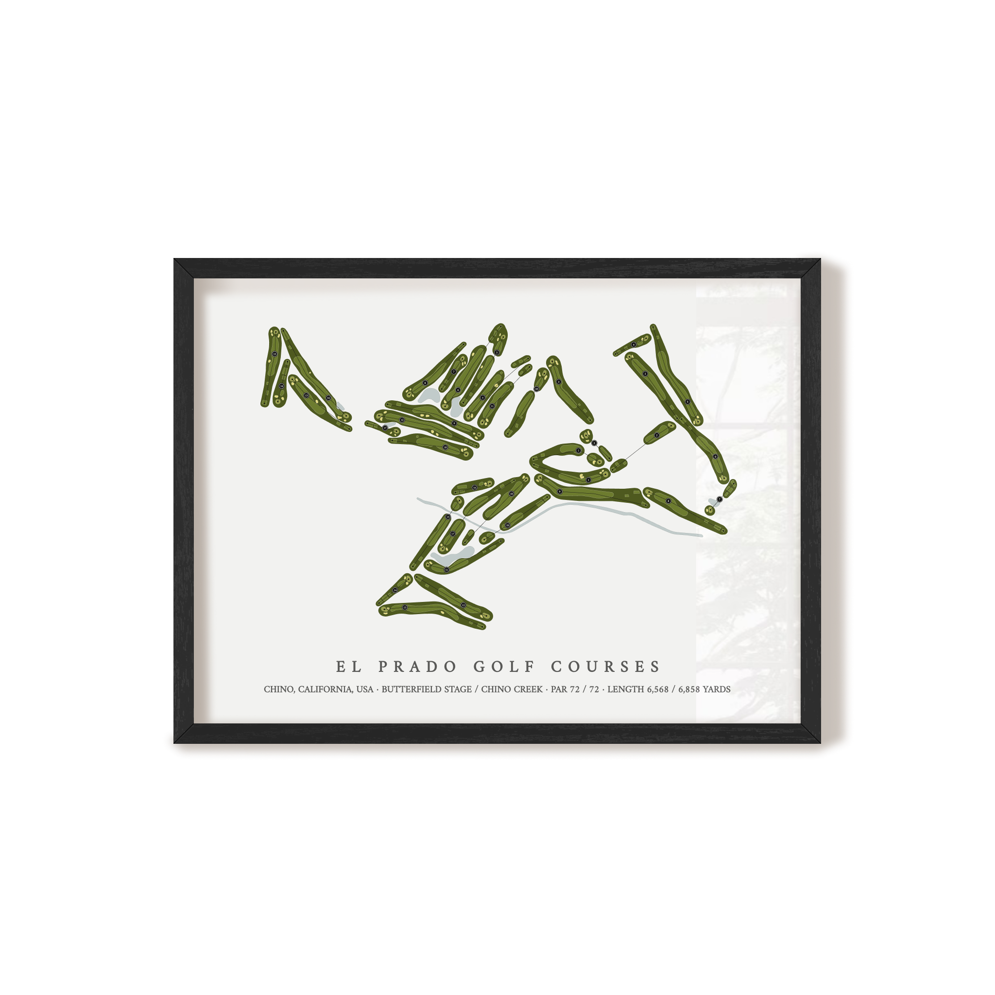 El Prado Golf Courses | Golf Course Map | Black+Frame