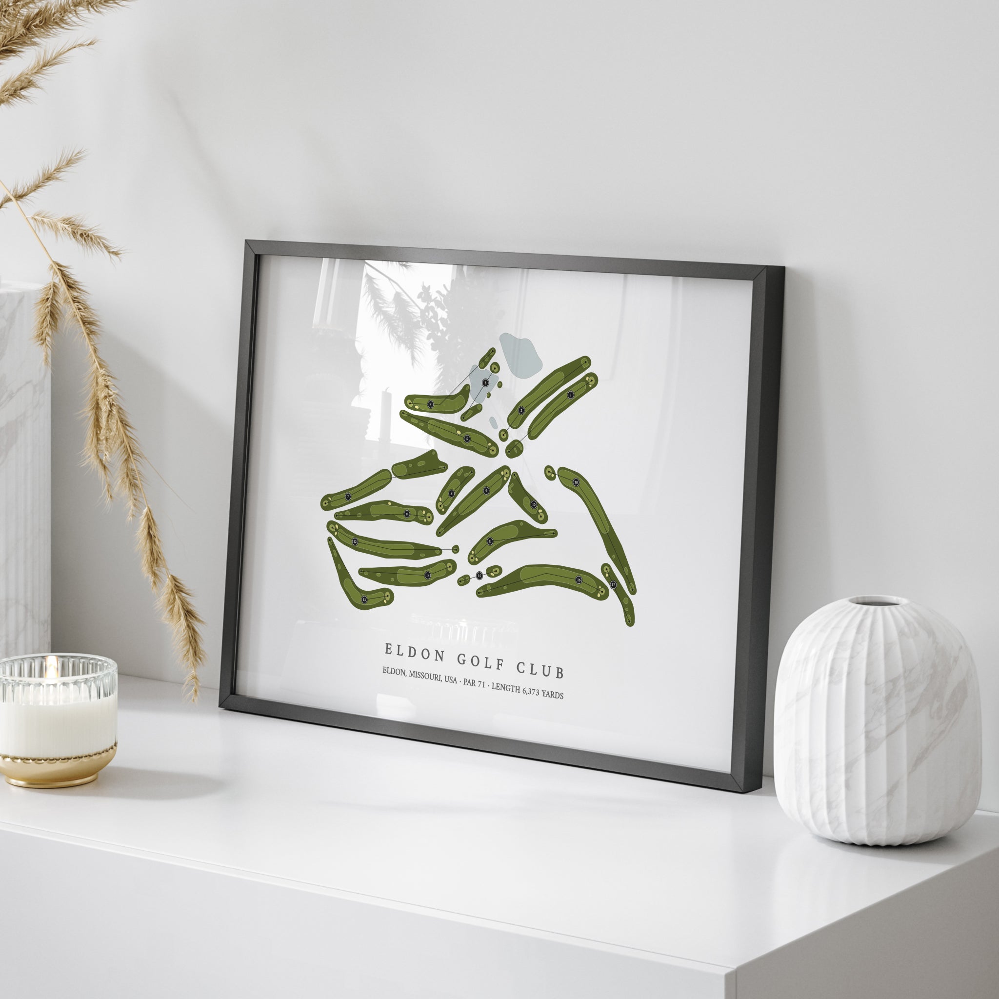 Eldon Golf Club | Golf Course Map | On Table