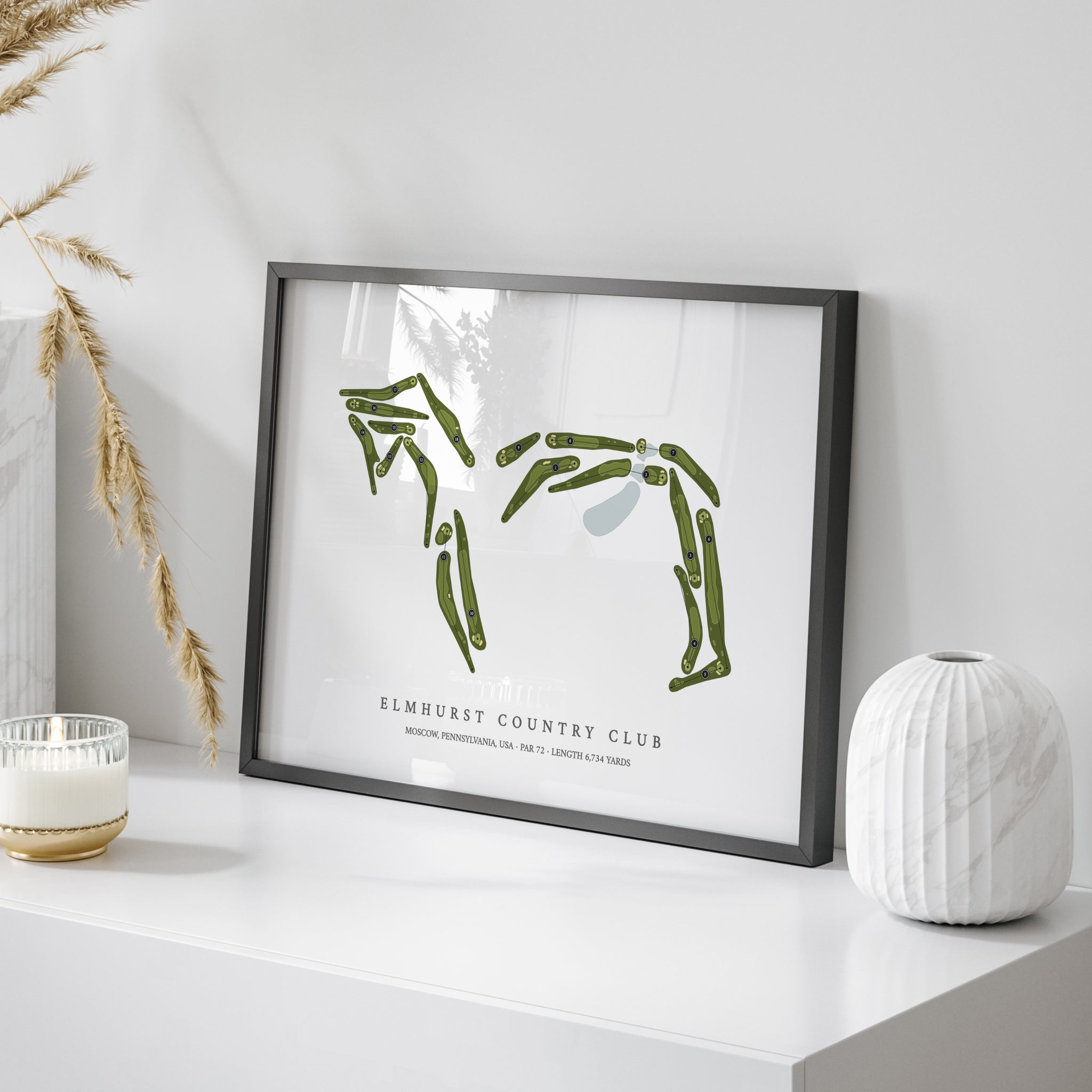 Elmhurst Country Club | Golf Course Map | On+Table