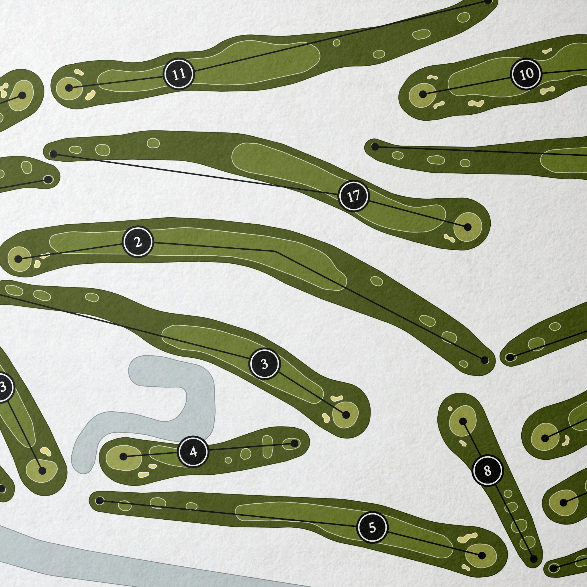 Elmwood Golf Club | Golf Course Map | Close Up