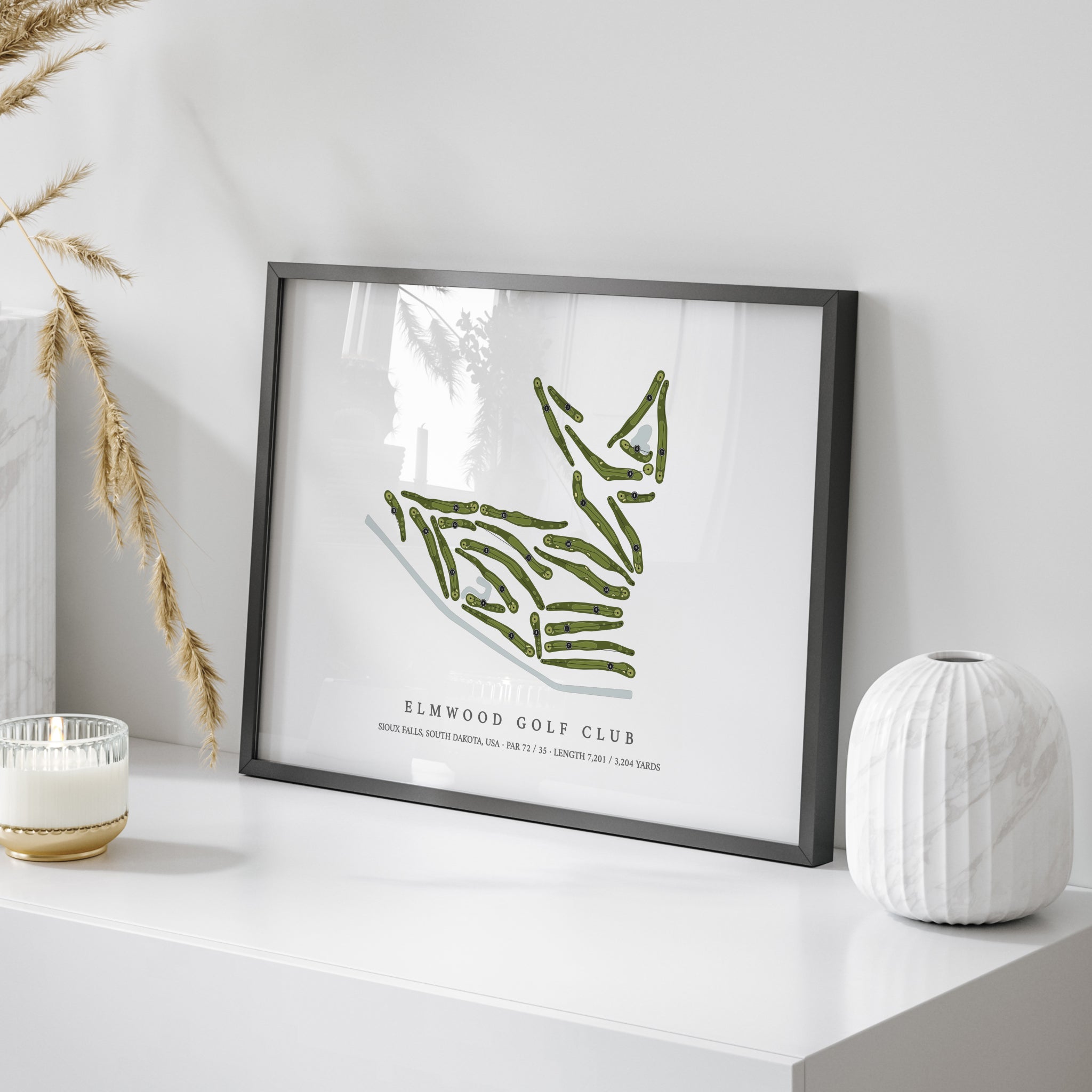 Elmwood Golf Club | Golf Course Map | On Table