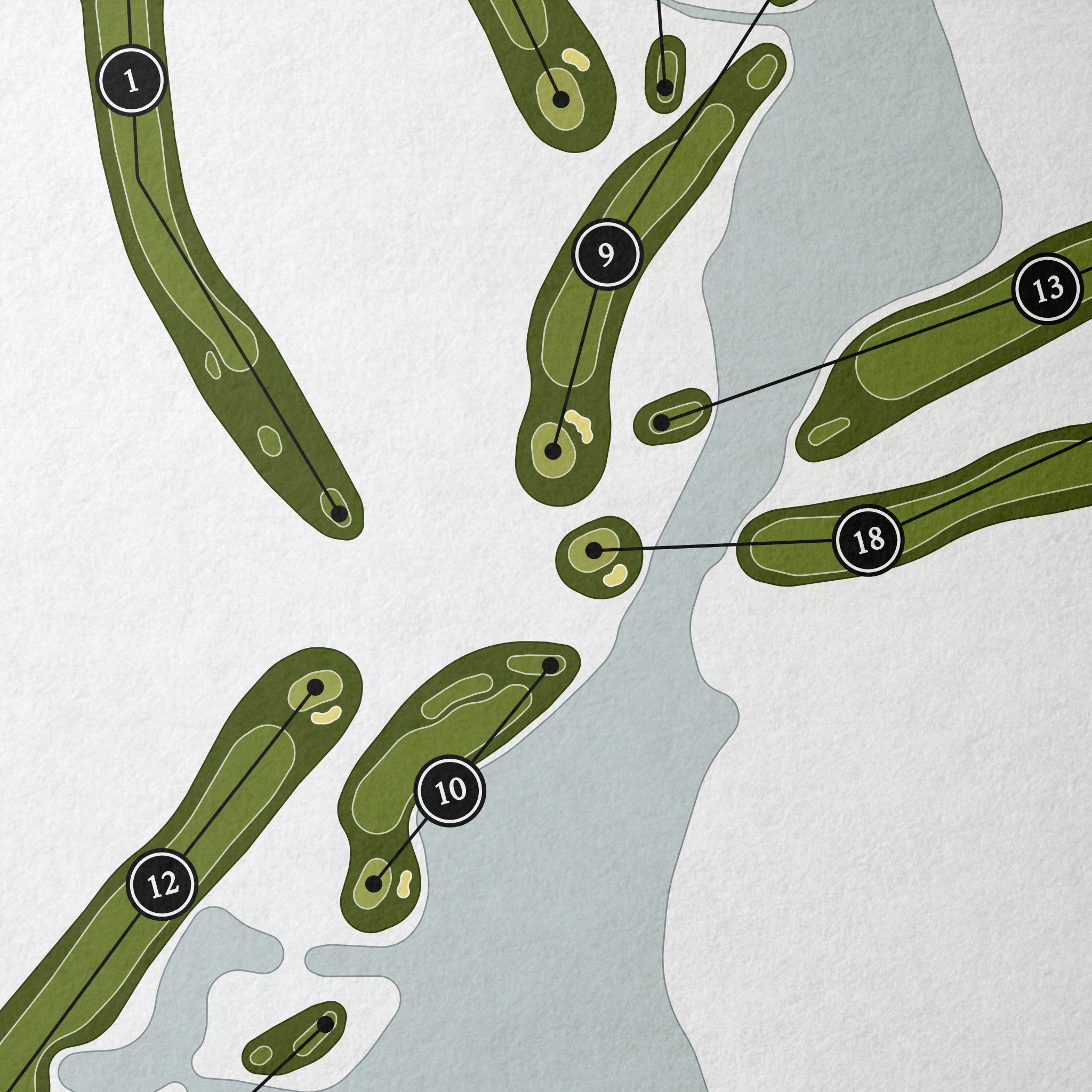 Emerald Bay Country Club | Golf Course Map | Close Up