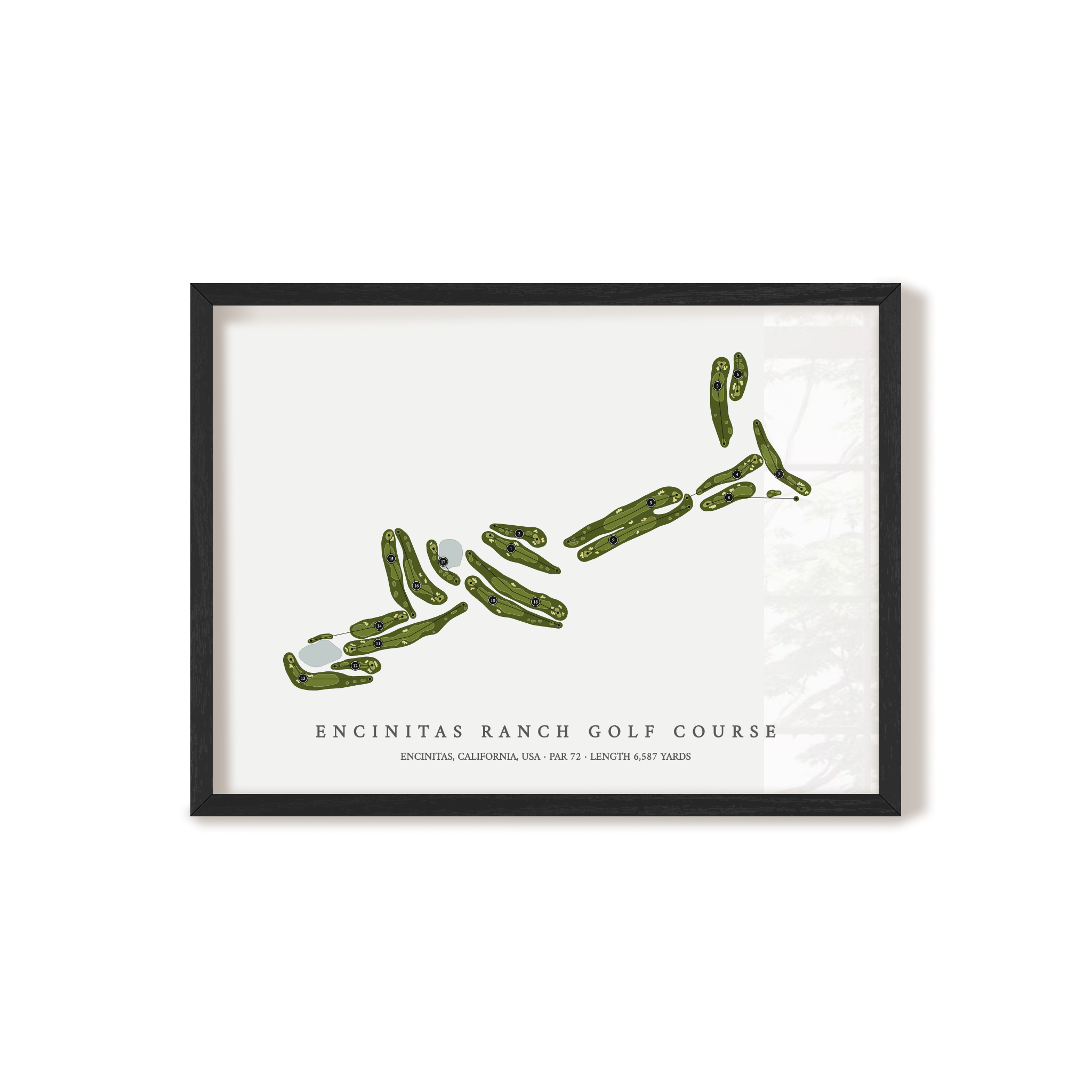 Encinitas Ranch Golf Course | Golf Course Map | Black+Frame