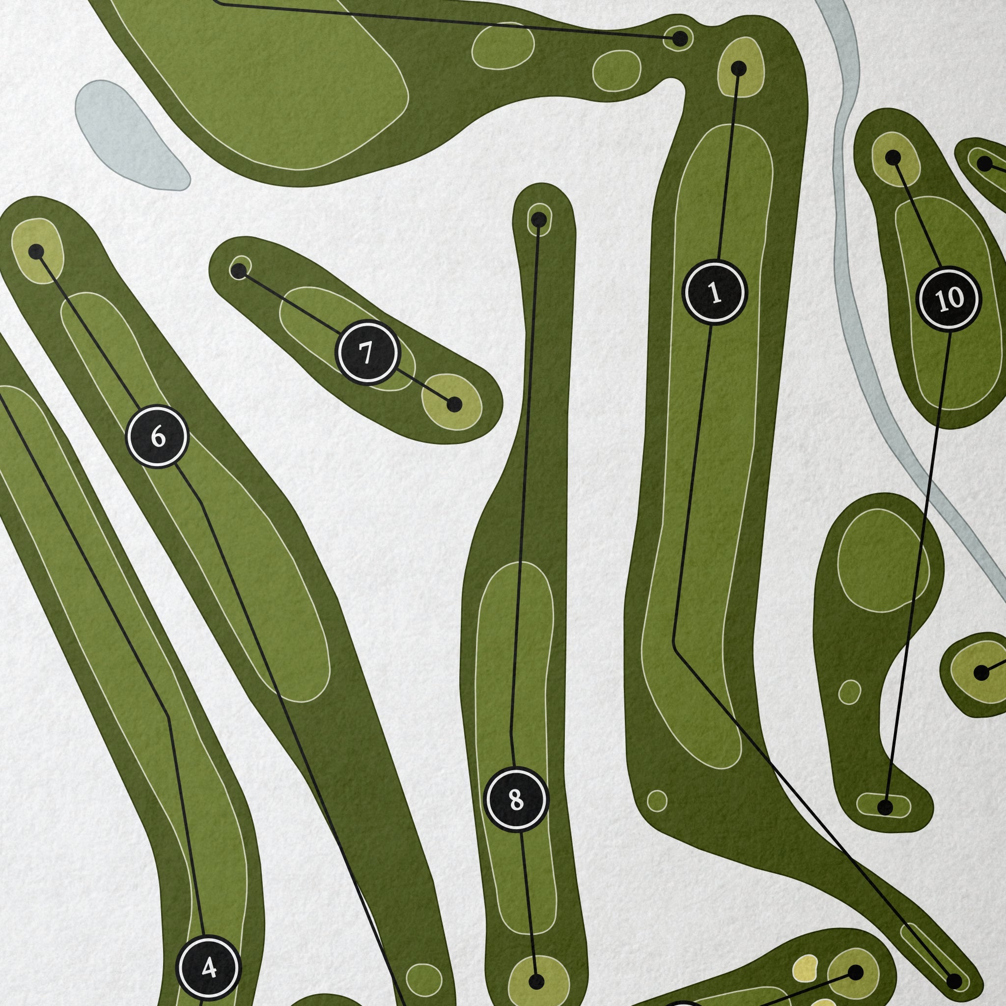 Enumclaw Golf Course | Golf Course Map | Close Up