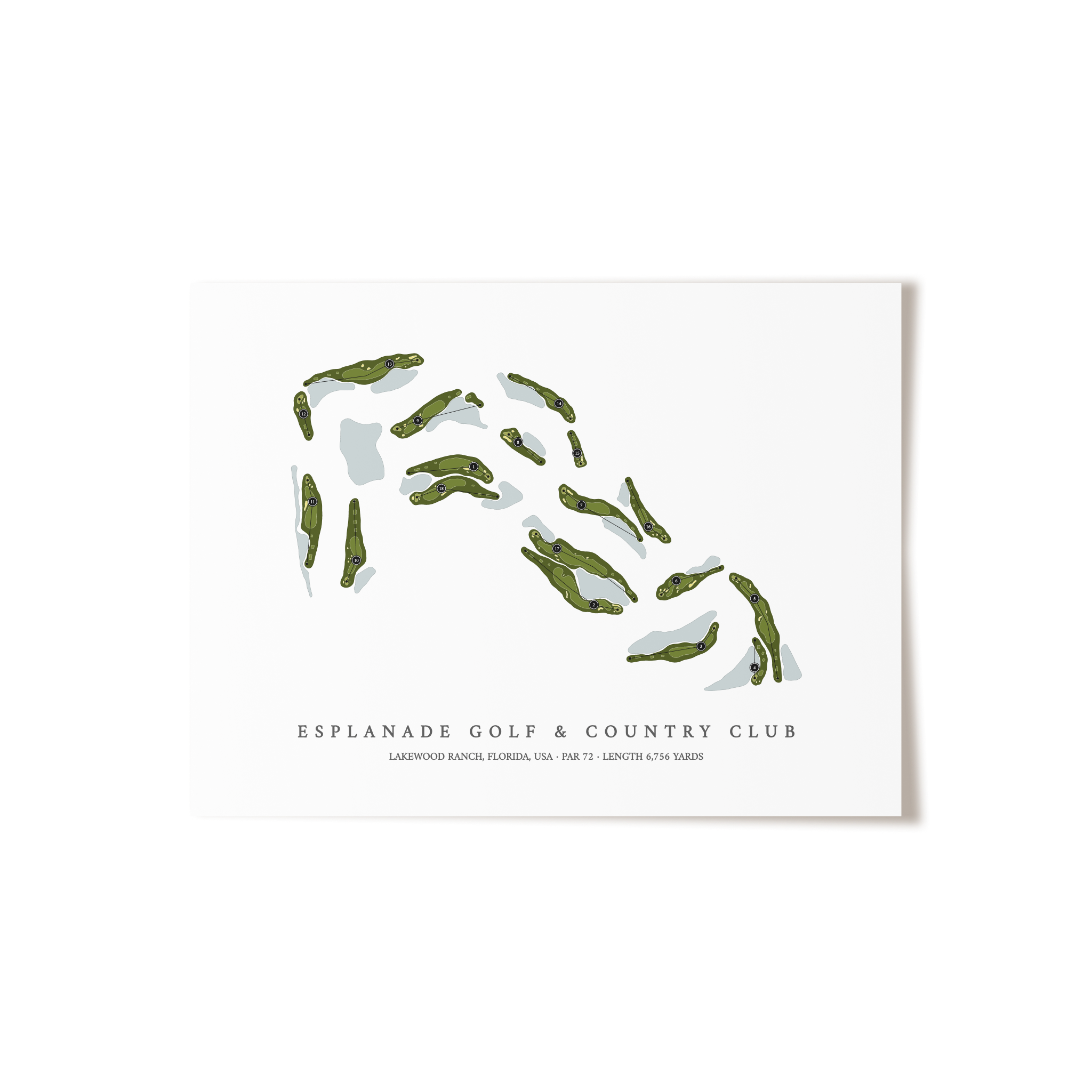 Esplanade Golf & Country Club | Golf Course Print | Unframed