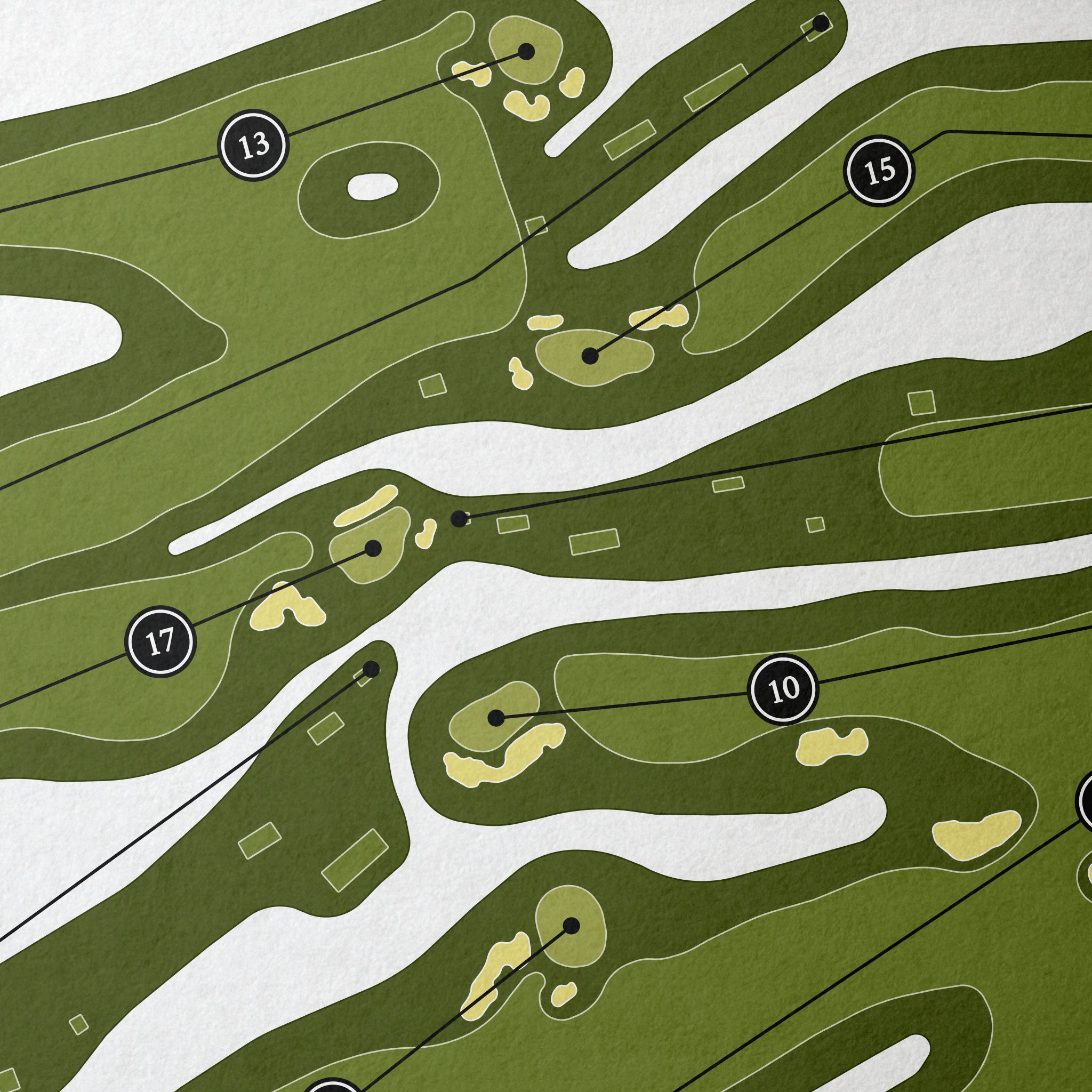 Eugene Country Club | Golf Course Map | Close+Up