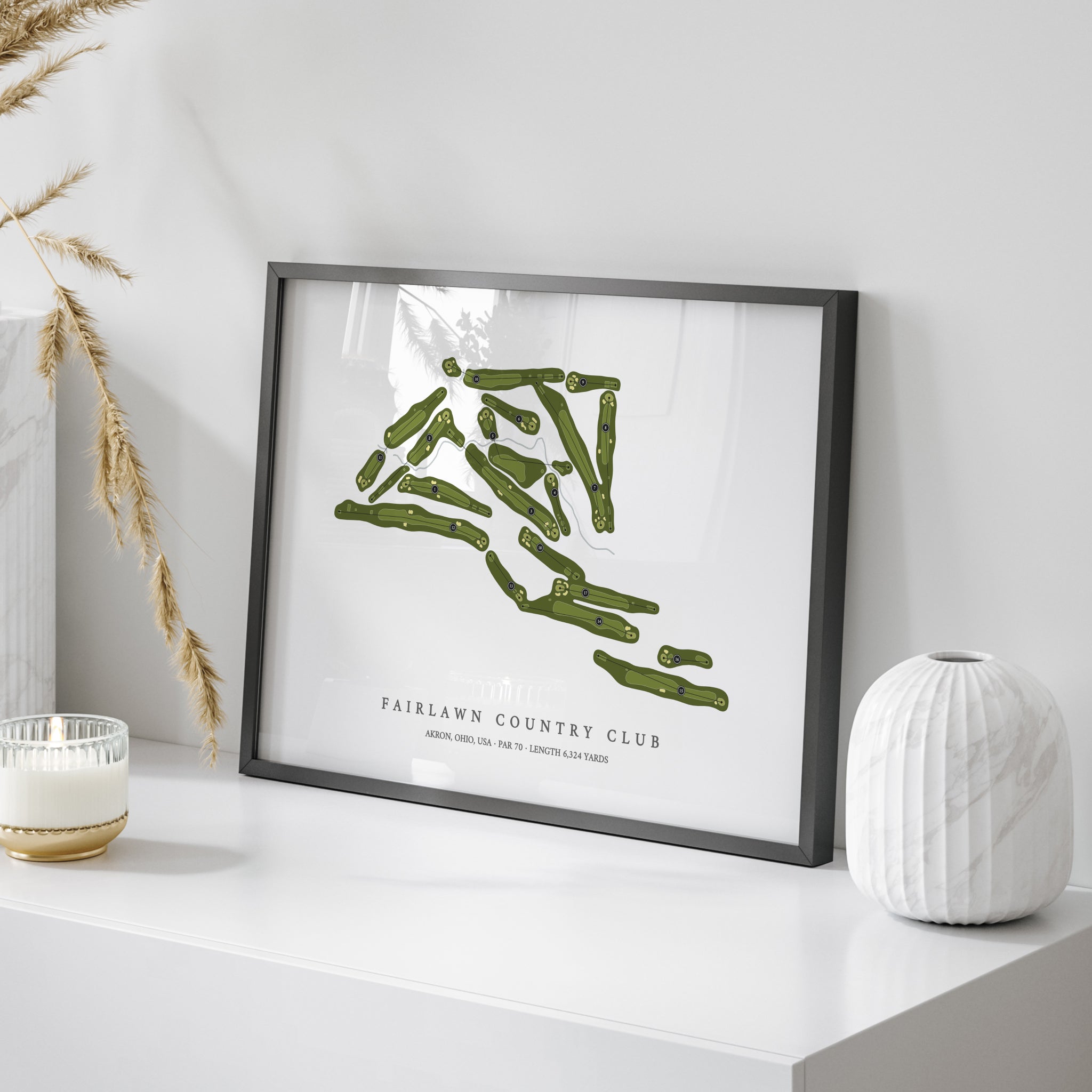 Fairlawn Country Club | Golf Course Map | On Table