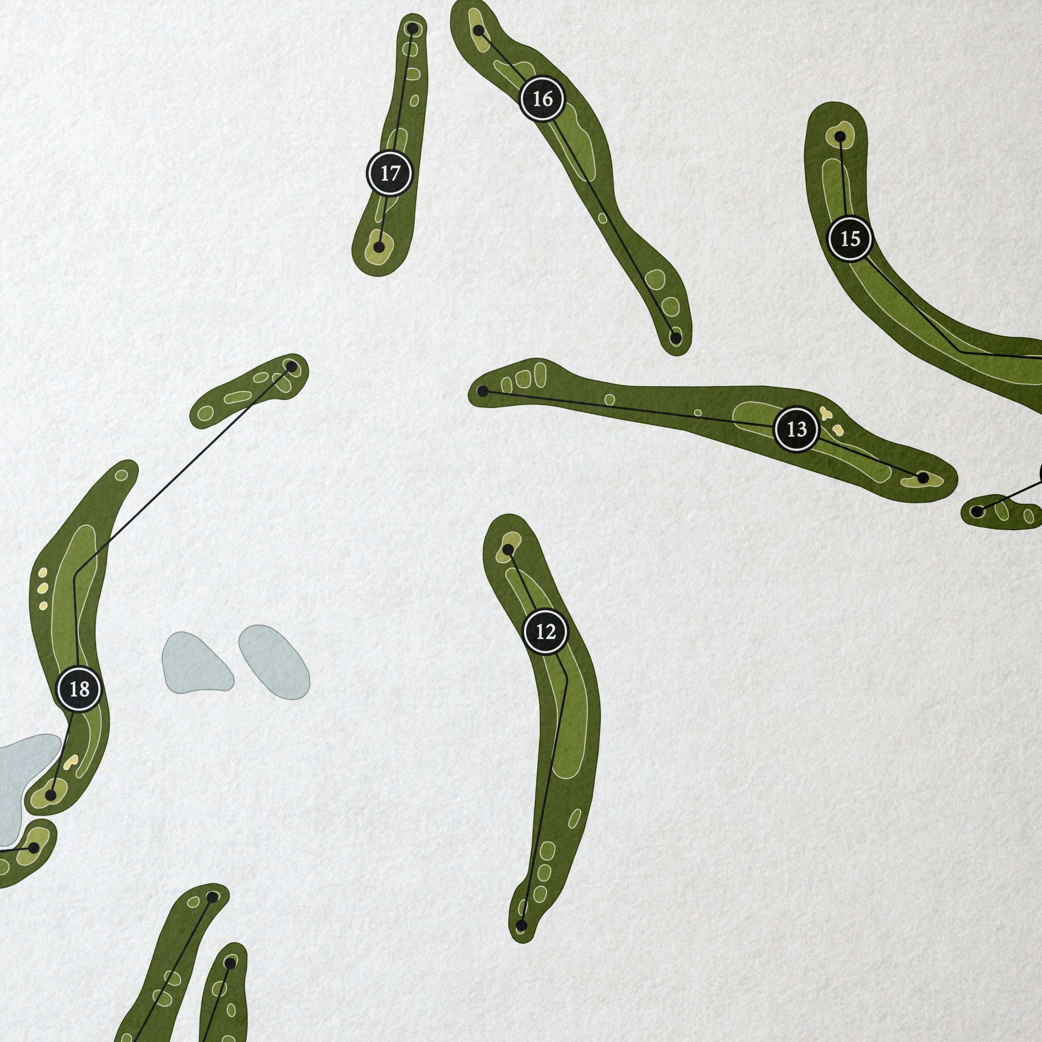 Fairways of Canton Golf Club | Golf Course Map | Close Up