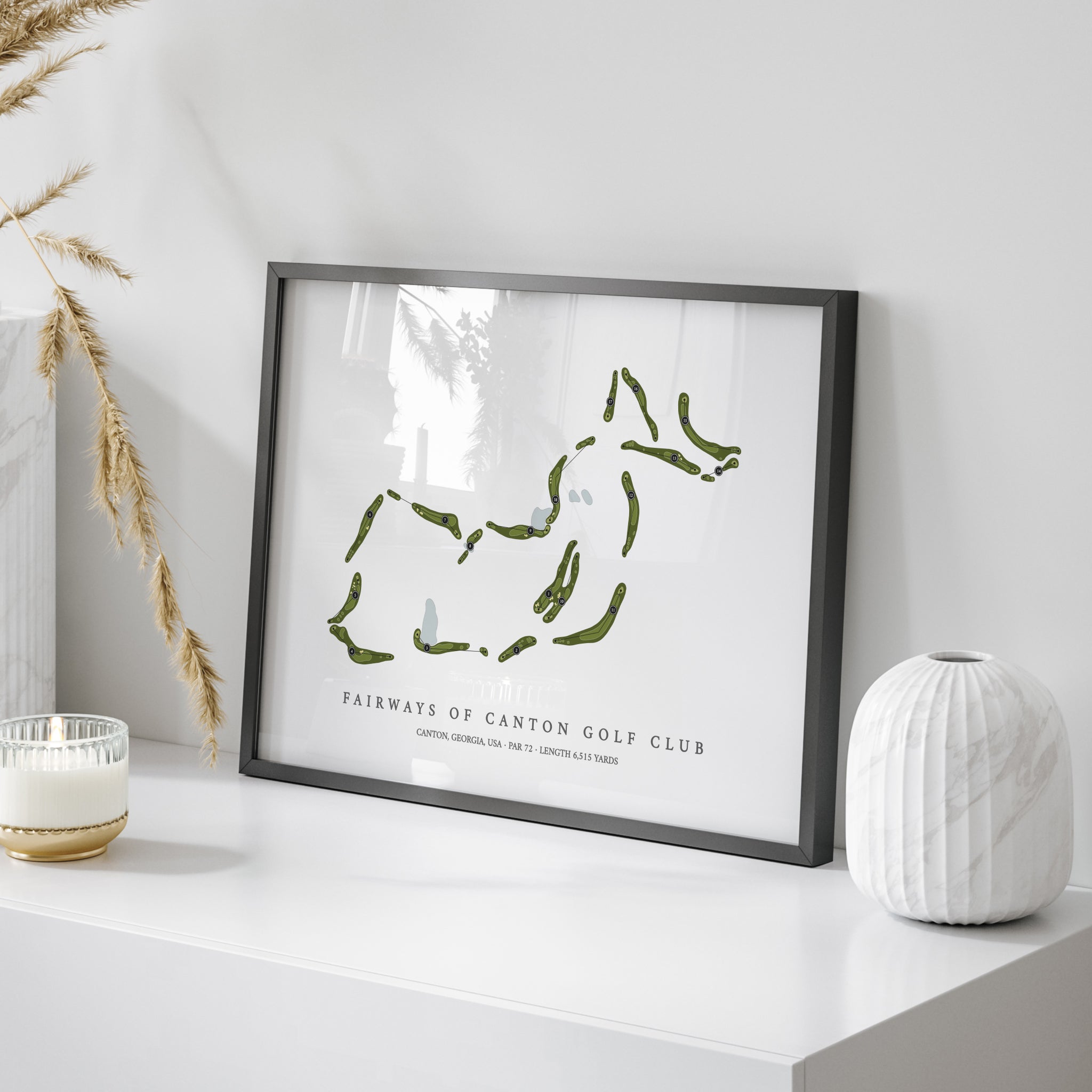 Fairways of Canton Golf Club | Golf Course Map | On Table