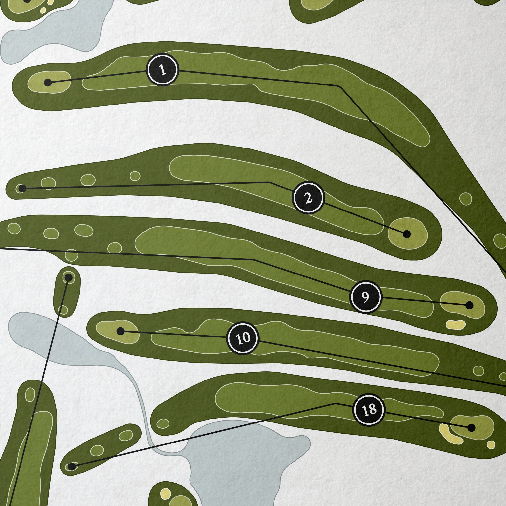 Fairways of Halfmoon | Golf Course Map | Close Up