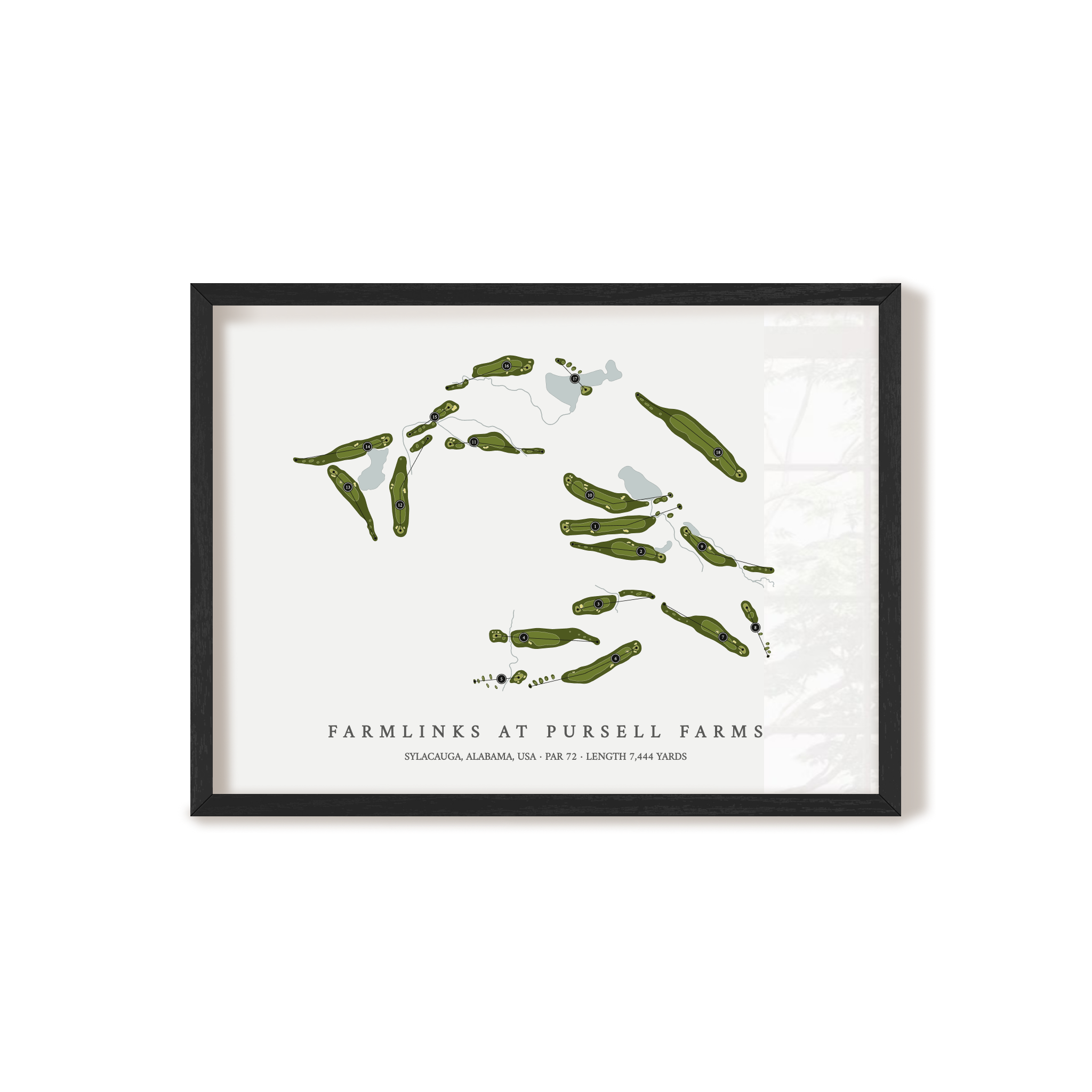 FarmLinks at Pursell Farms | Golf Course Map | Black+Frame