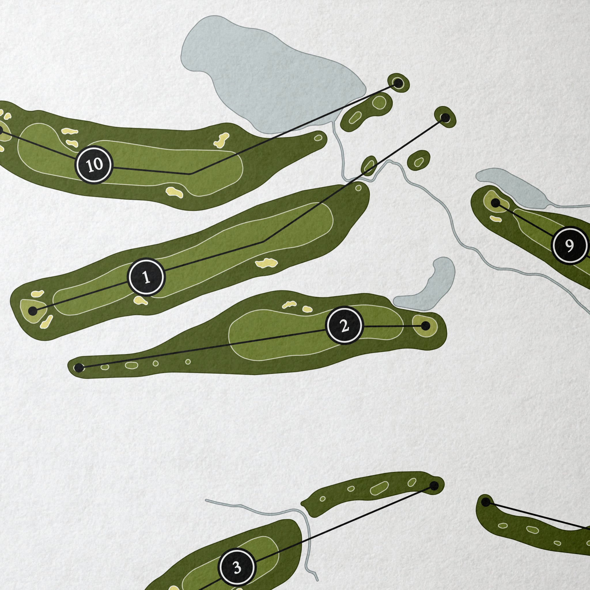 FarmLinks at Pursell Farms | Golf Course Map | Close+Up