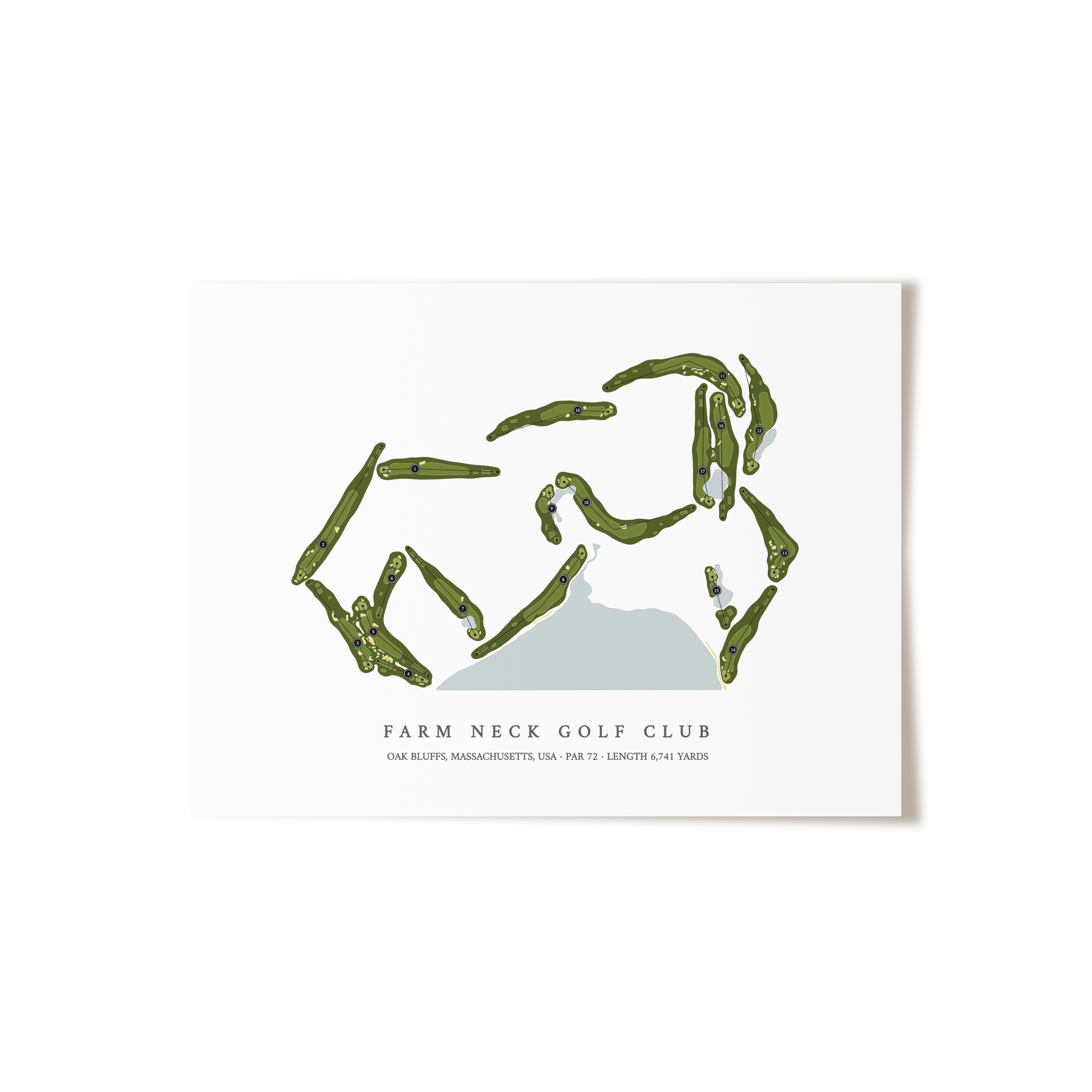 Farm Neck Golf Club | Golf Course Print | Unframed