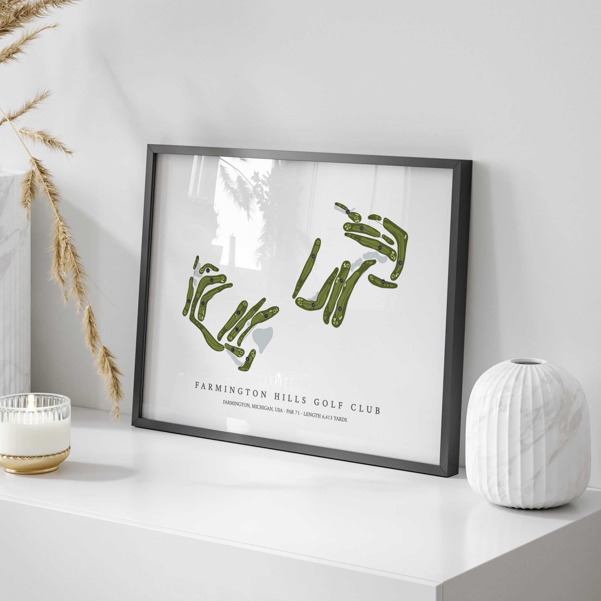 Farmington Hills Golf Club | Golf Course Map | On+Table