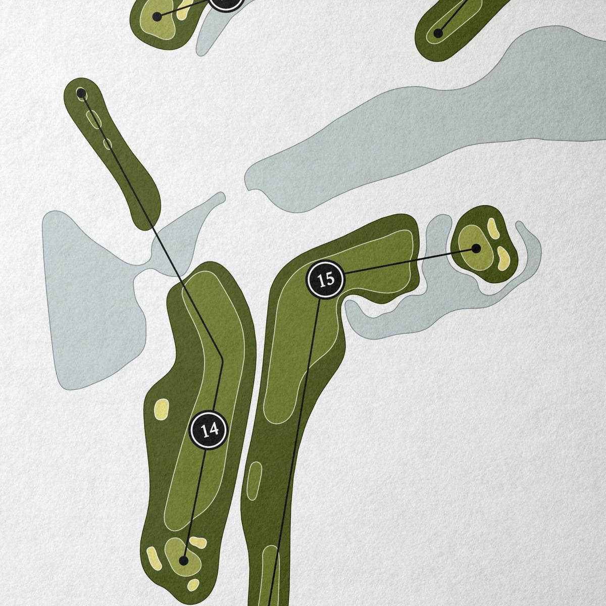 Farmington Woods Golf Club | Golf Course Map | Close Up
