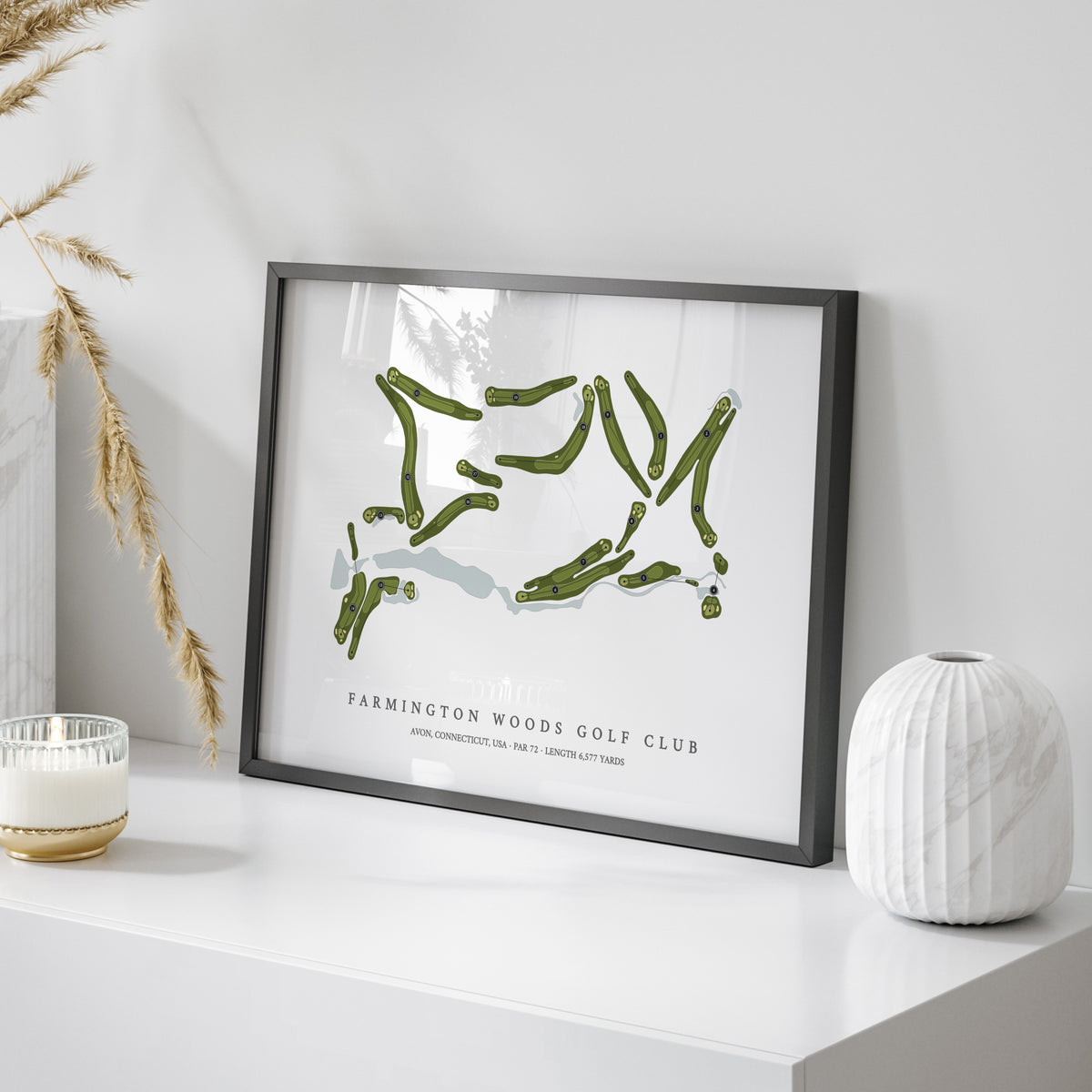 Farmington Woods Golf Club | Golf Course Map | On Table