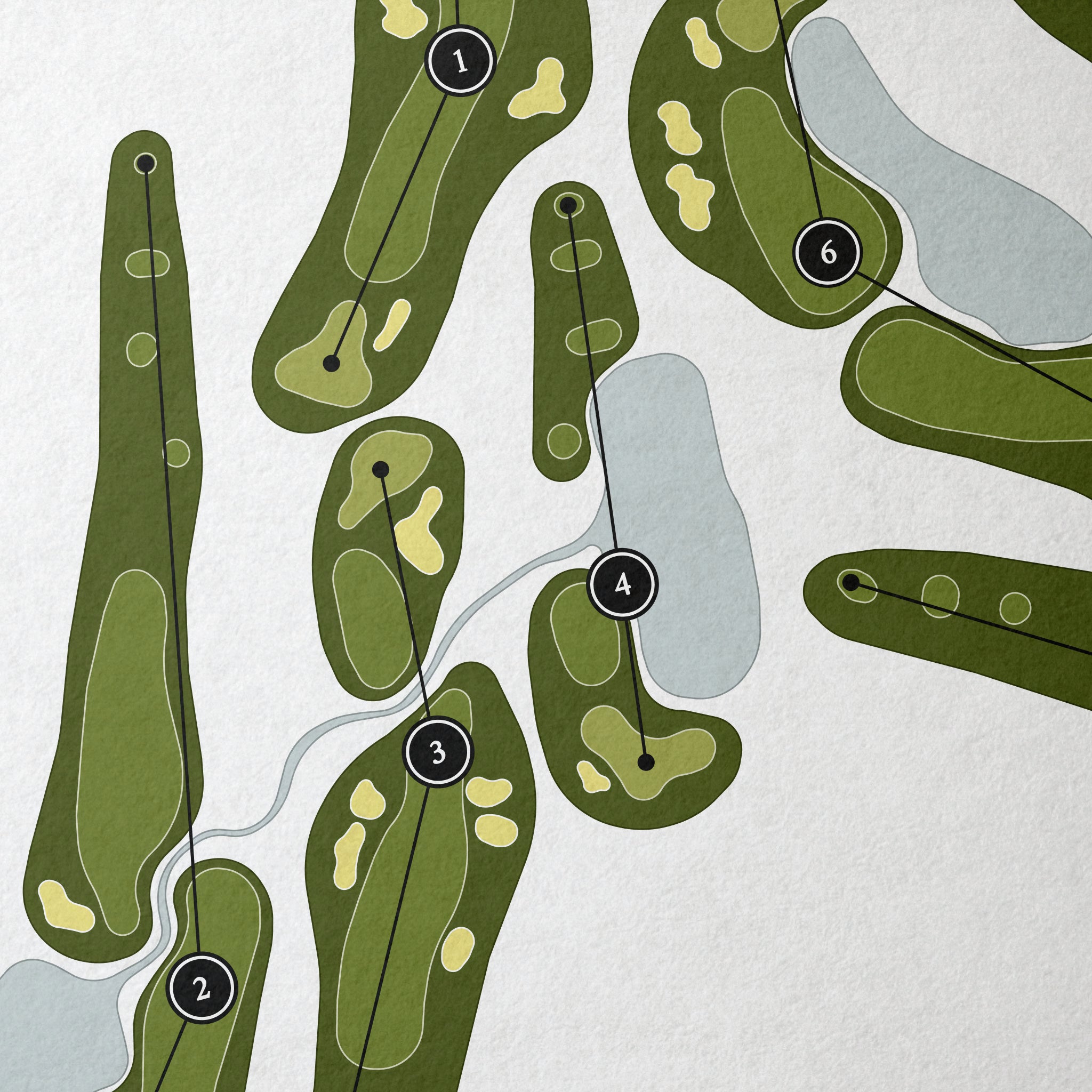 Feucherolles Golf Club | Golf Course Map | Close Up