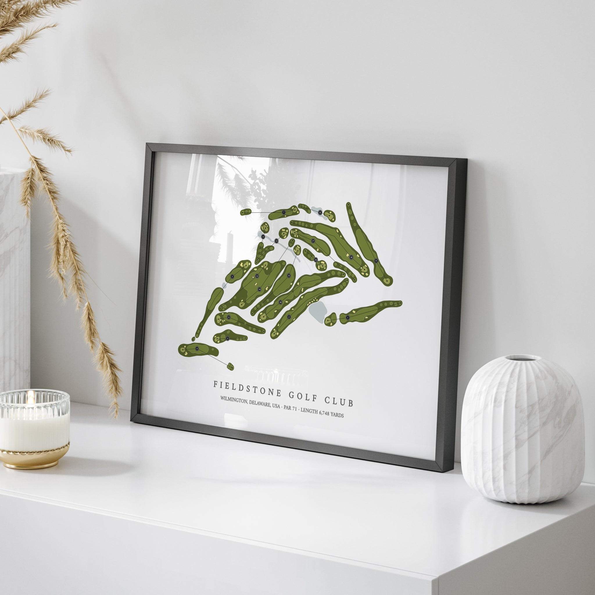 Fieldstone Golf Club | Golf Course Map | On Table