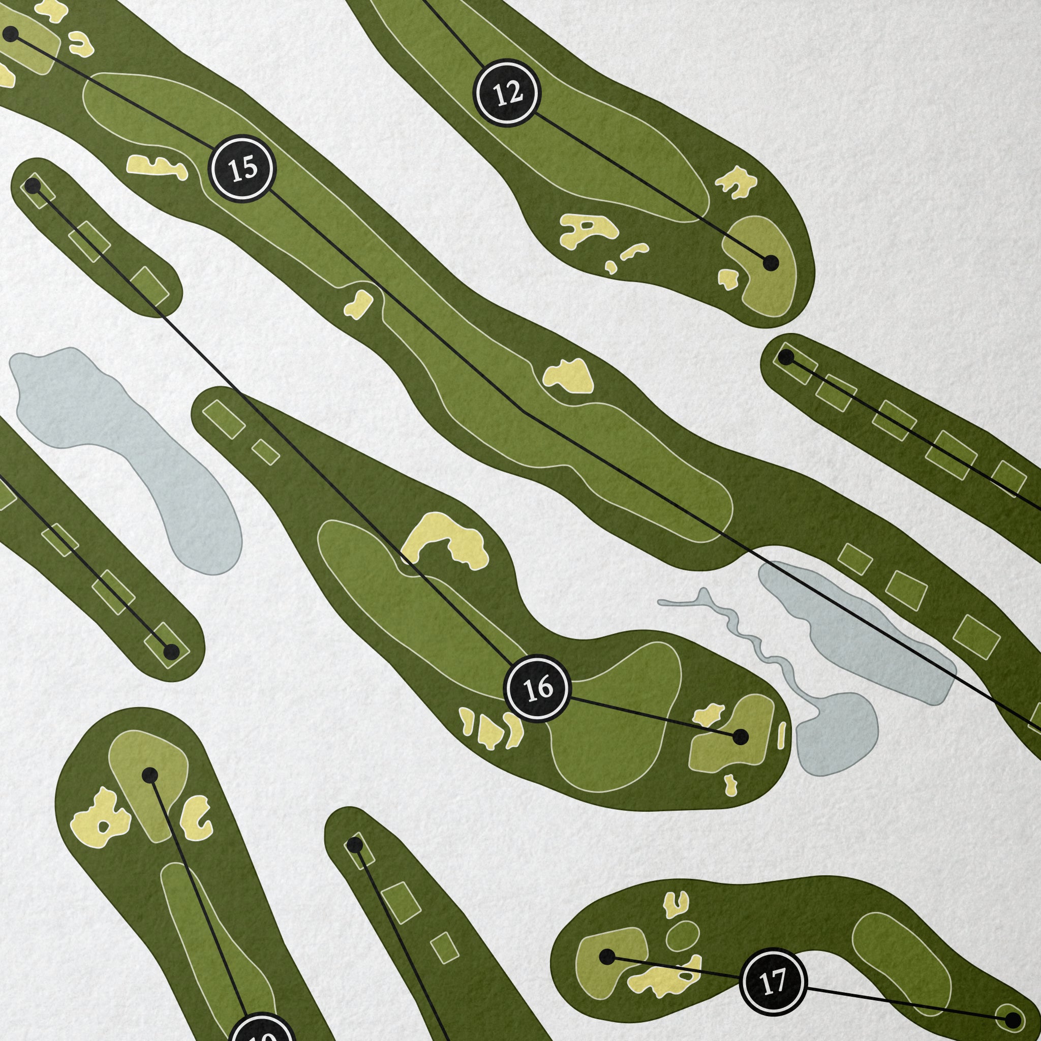 Finley Golf Club | Golf Course Map | Close Up