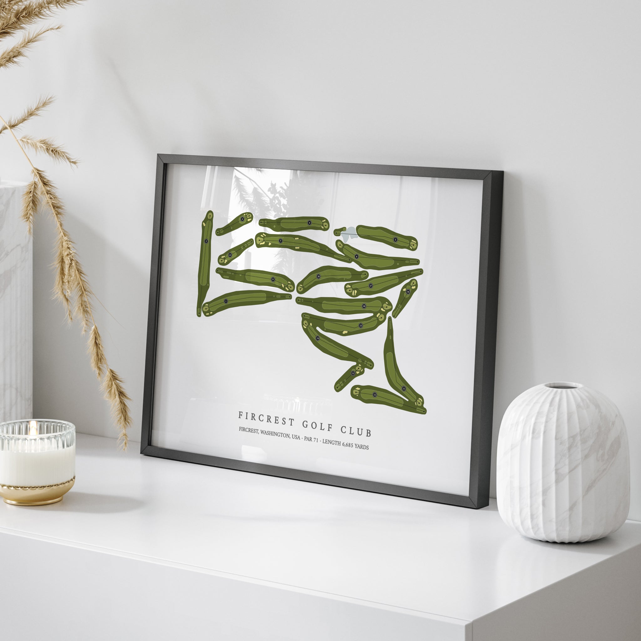 Fircrest Golf Club | Golf Course Map | On Table