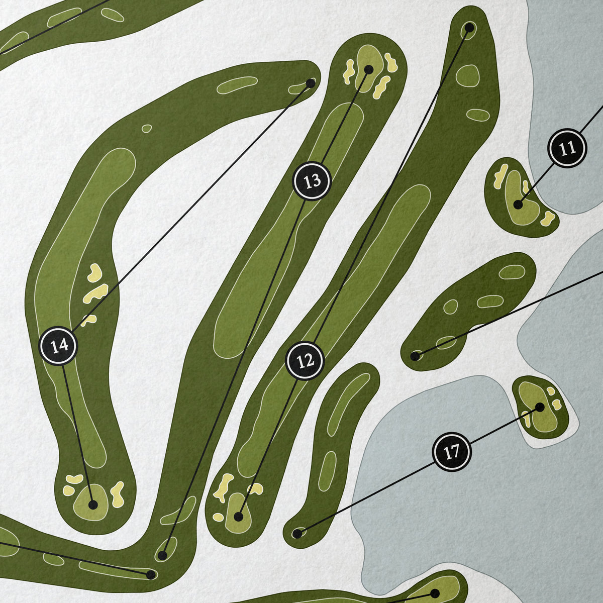 Firestone Country Club - North Course | Golf Course Map | Close Up