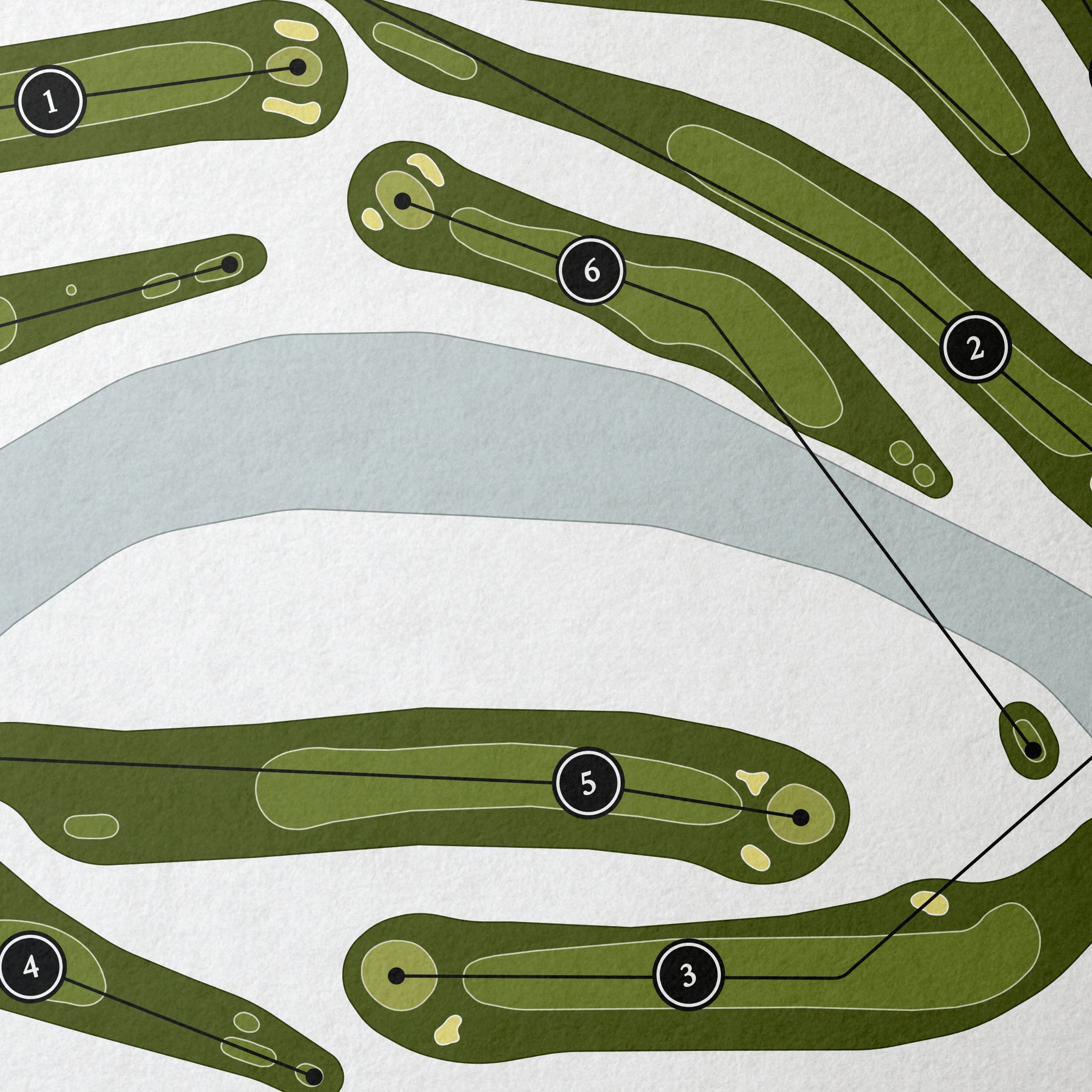 Flushing Valley Country Club | Golf Course Map | Close Up