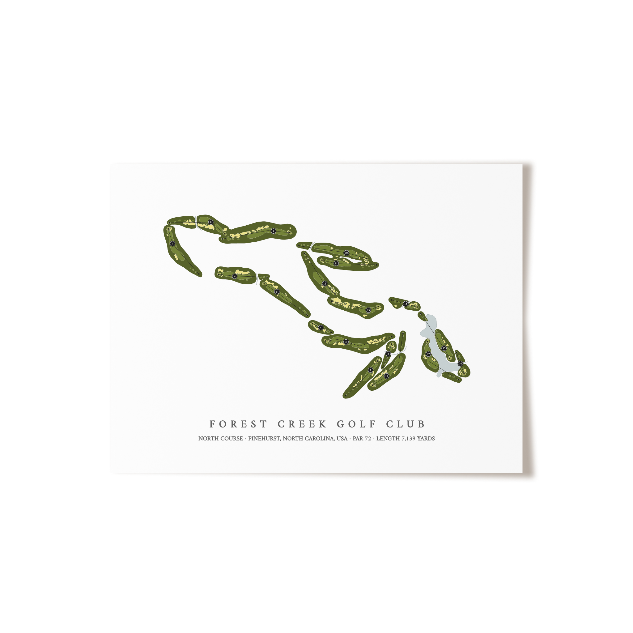 Forest Creek Golf Club - North Course | Golf Course Print | Unframed