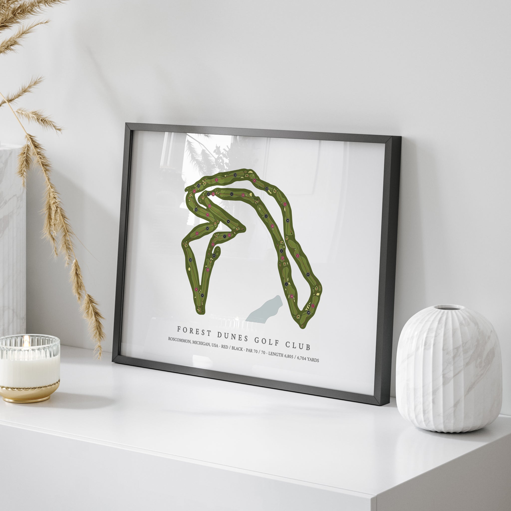 Forest Dunes Golf Club - The Loop | Golf Course Map | On Table