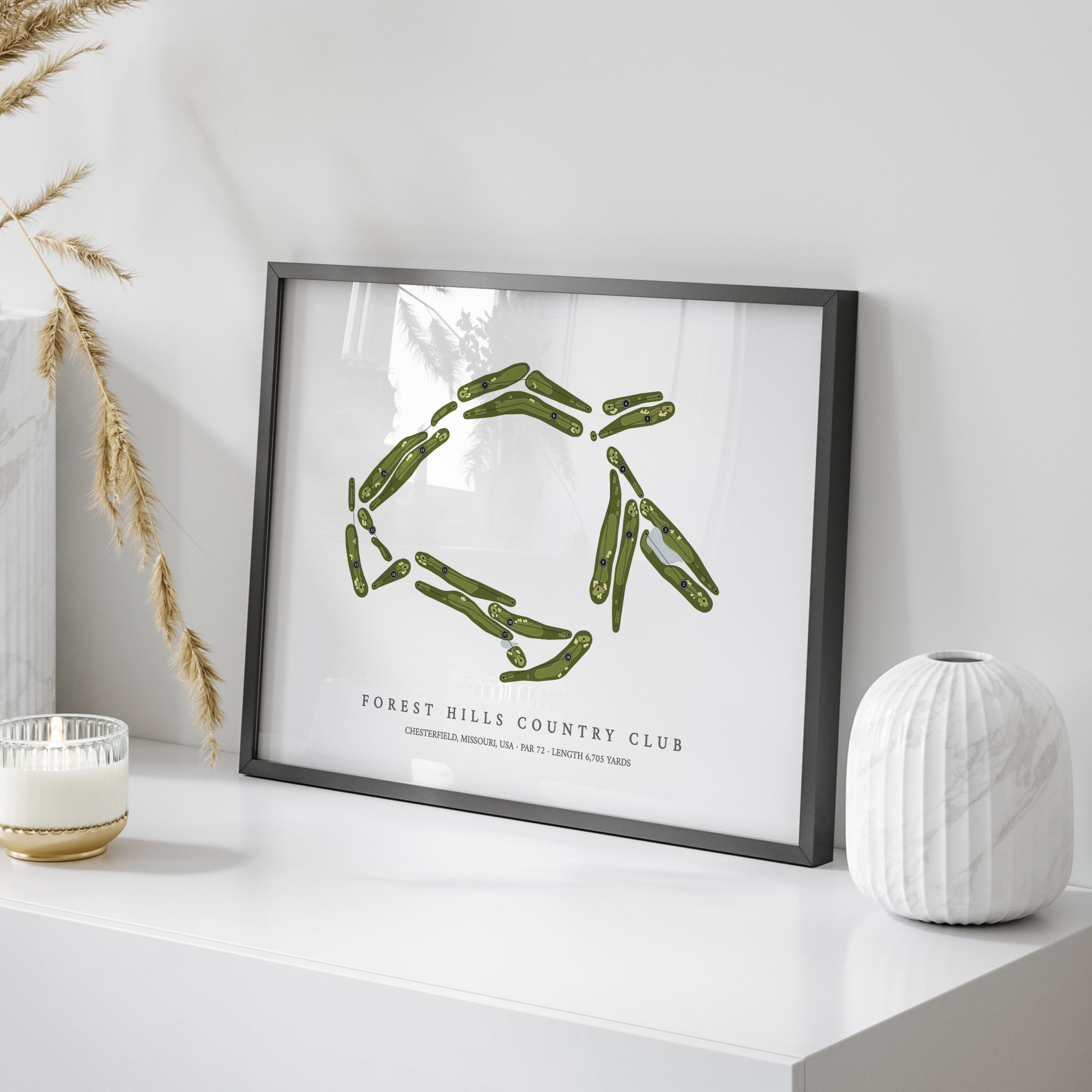 Forest Hills Country Club | Golf Course Print | On+Table