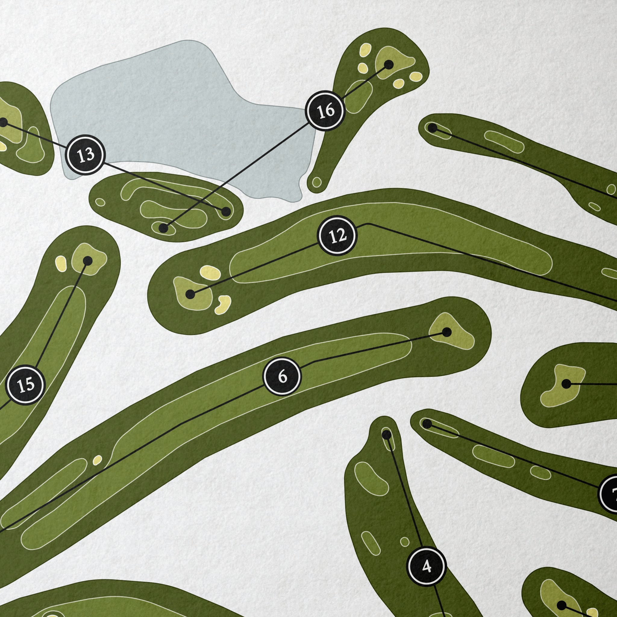 Forest Hills Golf Club | Golf Course Map | Close Up