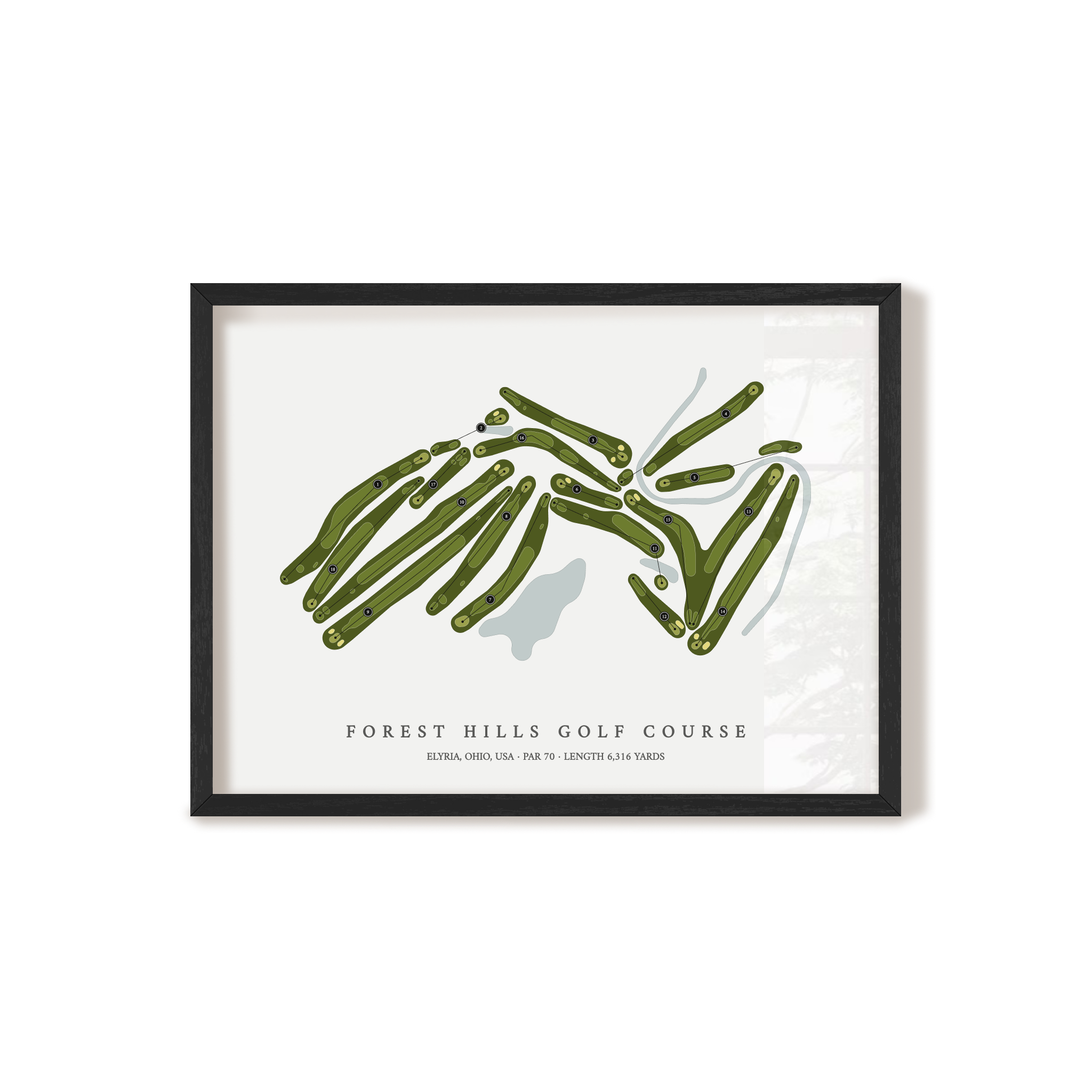 Forest Hills Golf Course | Golf Course Map | Black+Frame