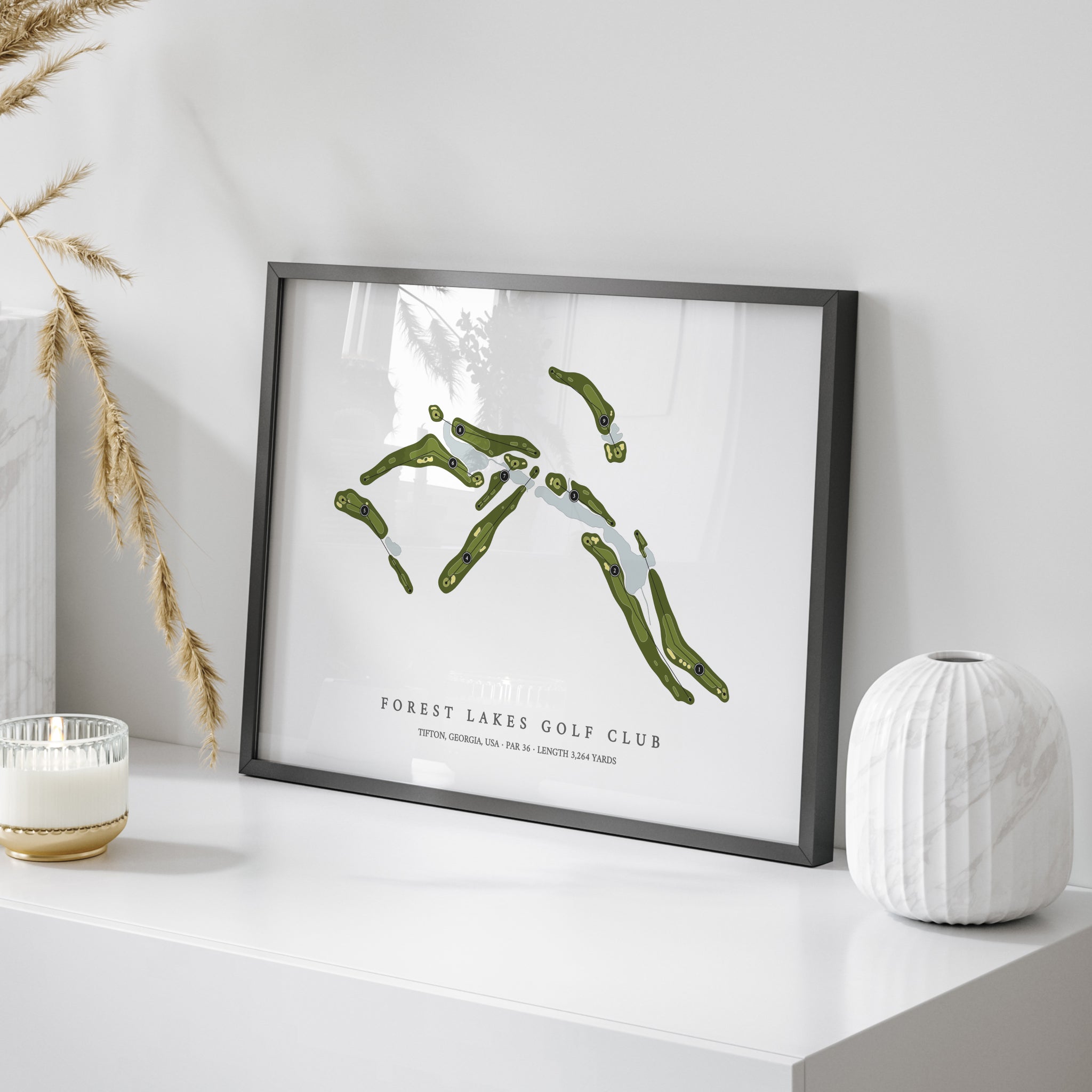 Forest Lakes Golf Club | Golf Course Map | On Table