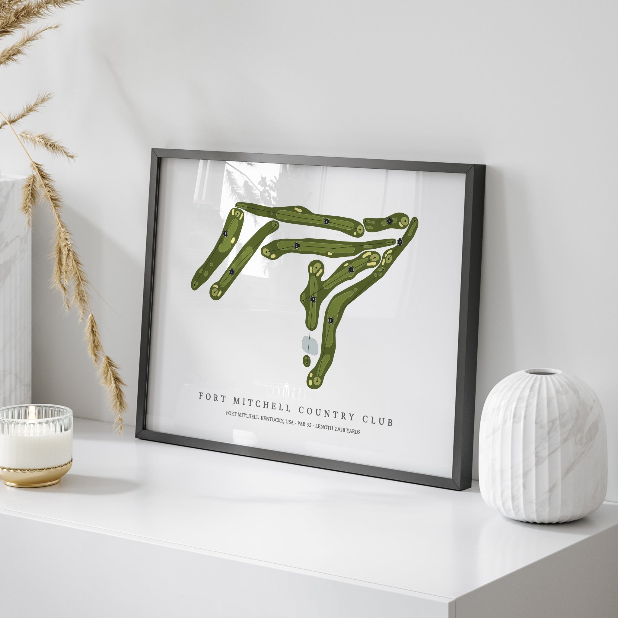 Fort Mitchell Country Club | Golf Course Map | On Table