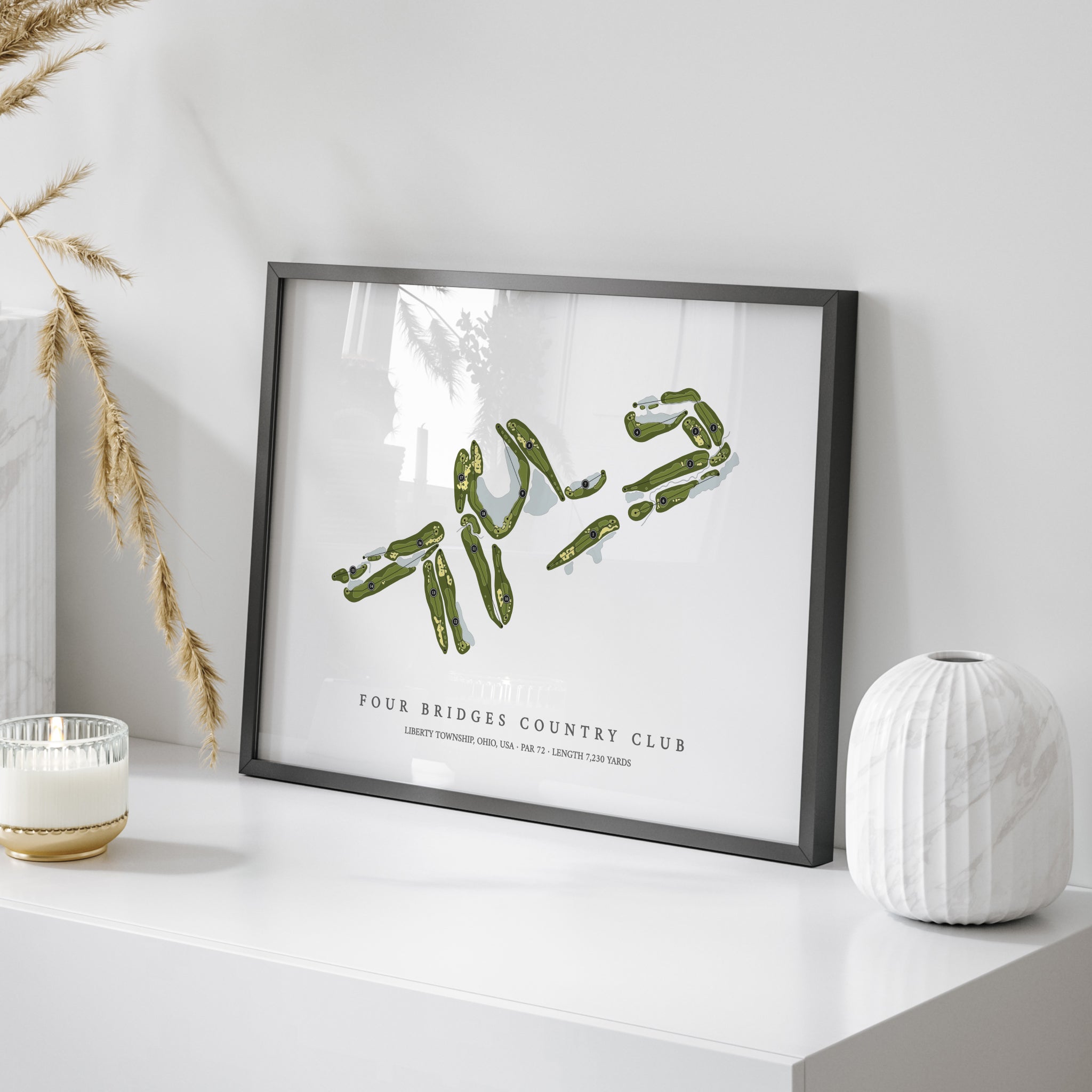Four Bridges Country Club | Golf Course Map | On Table