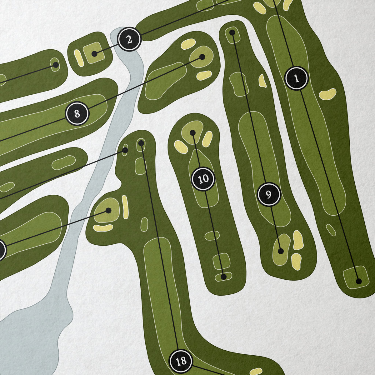 Four Winds Golf Club | Golf Course Map | Close Up