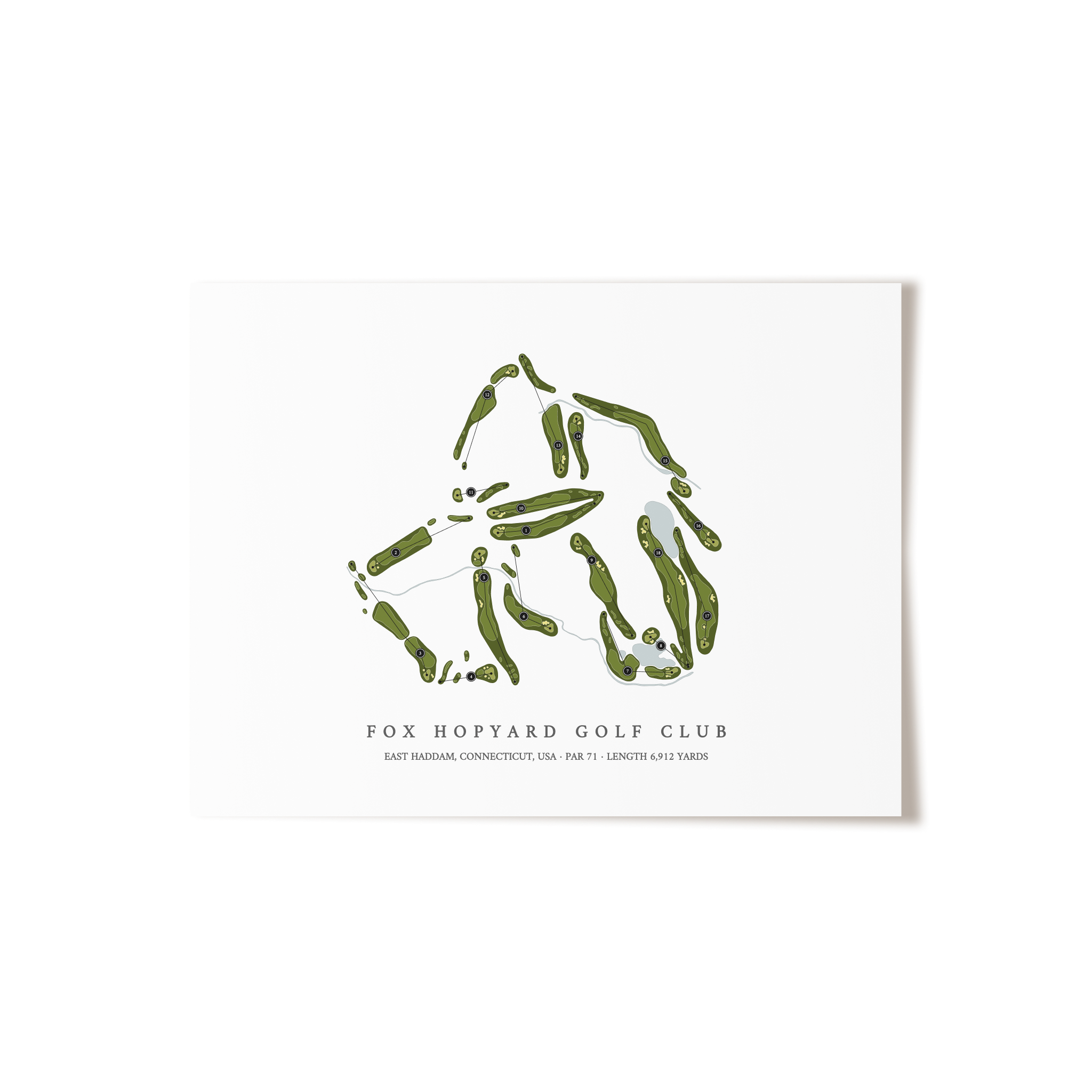 Fox Hopyard Golf Club | Golf Course Print | Unframed
