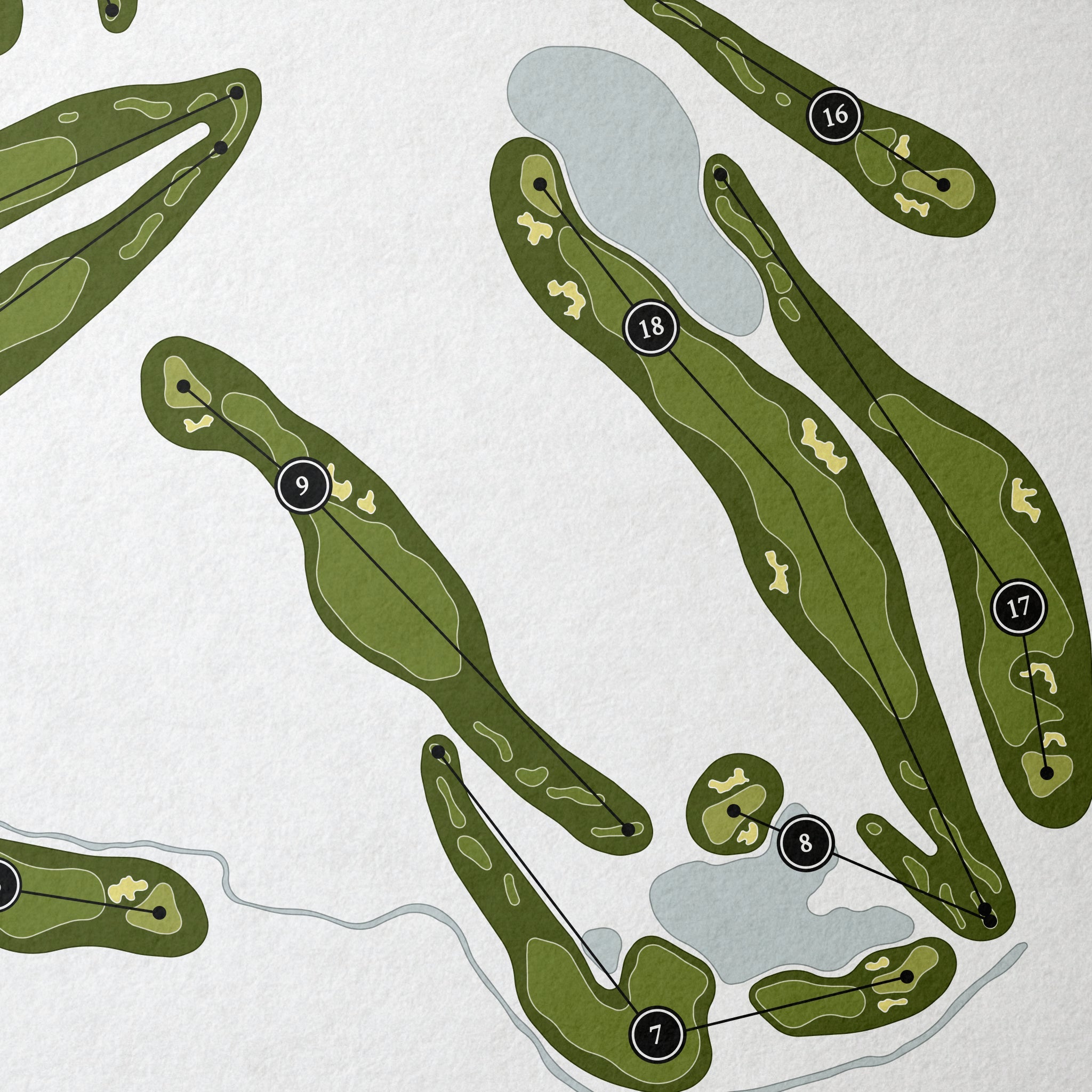 Fox Hopyard Golf Club | Golf Course Map | Close Up
