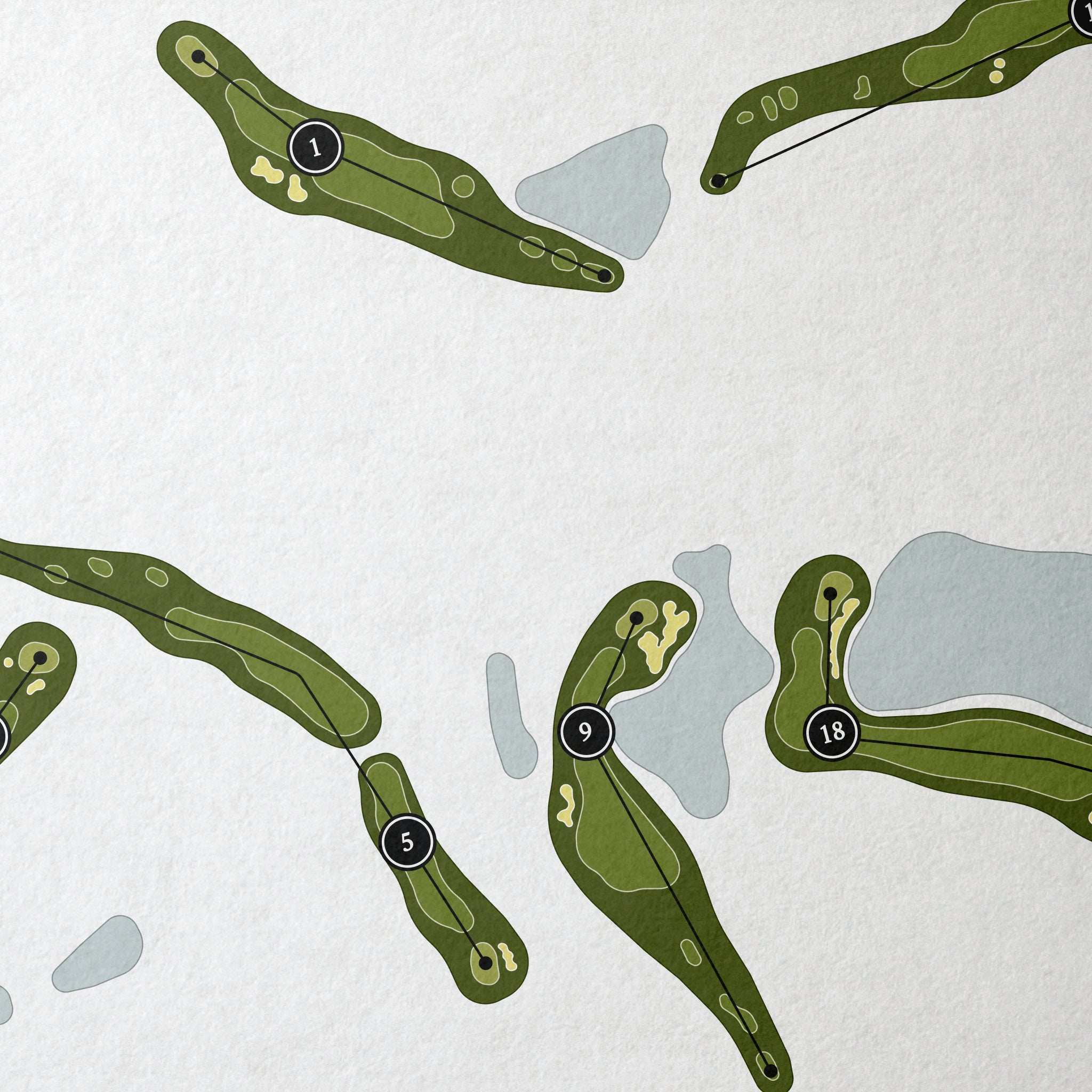 Fox Meadow Country Club | Golf Course Map | Close Up