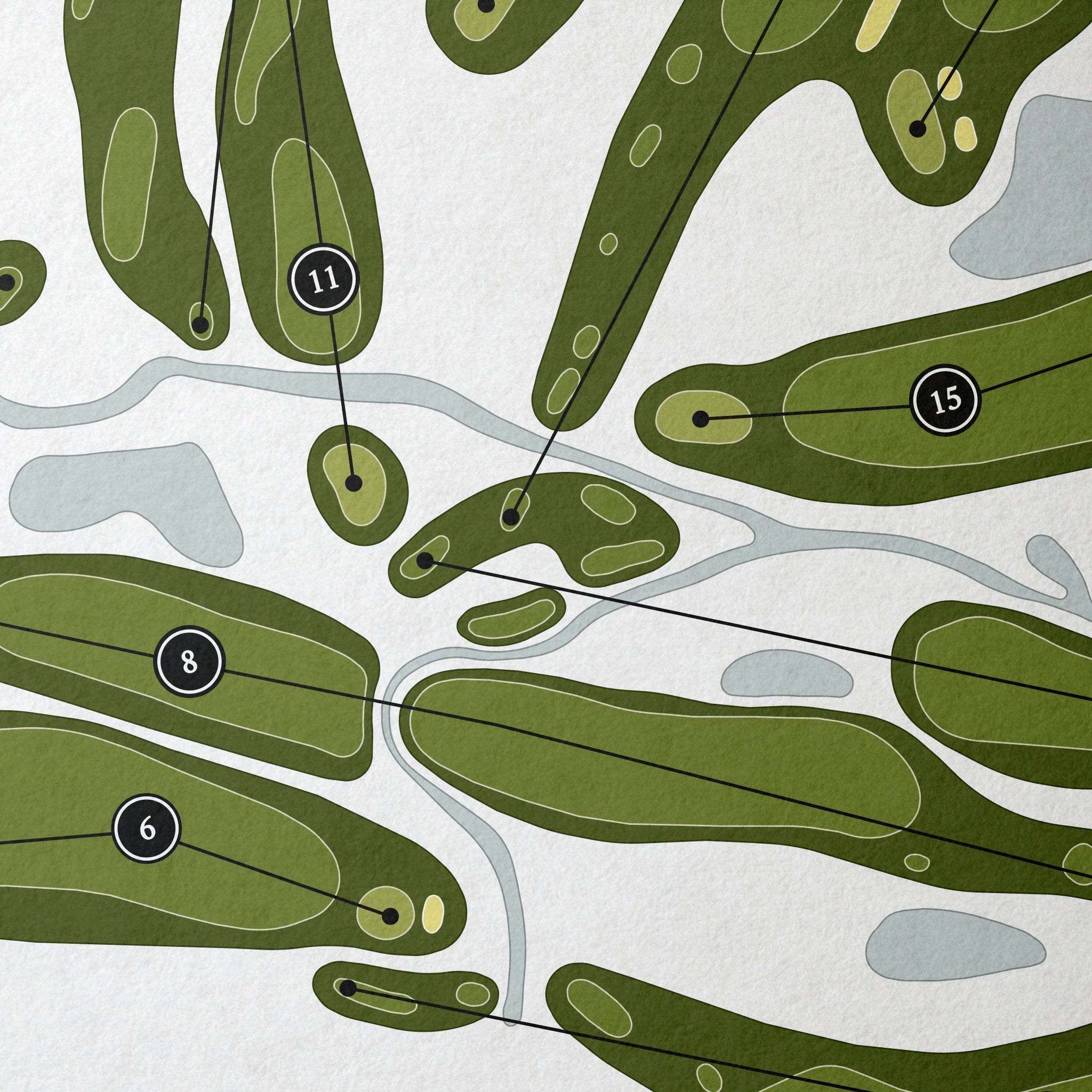 Fox Ridge Golf Course | Golf Course Map | Close Up