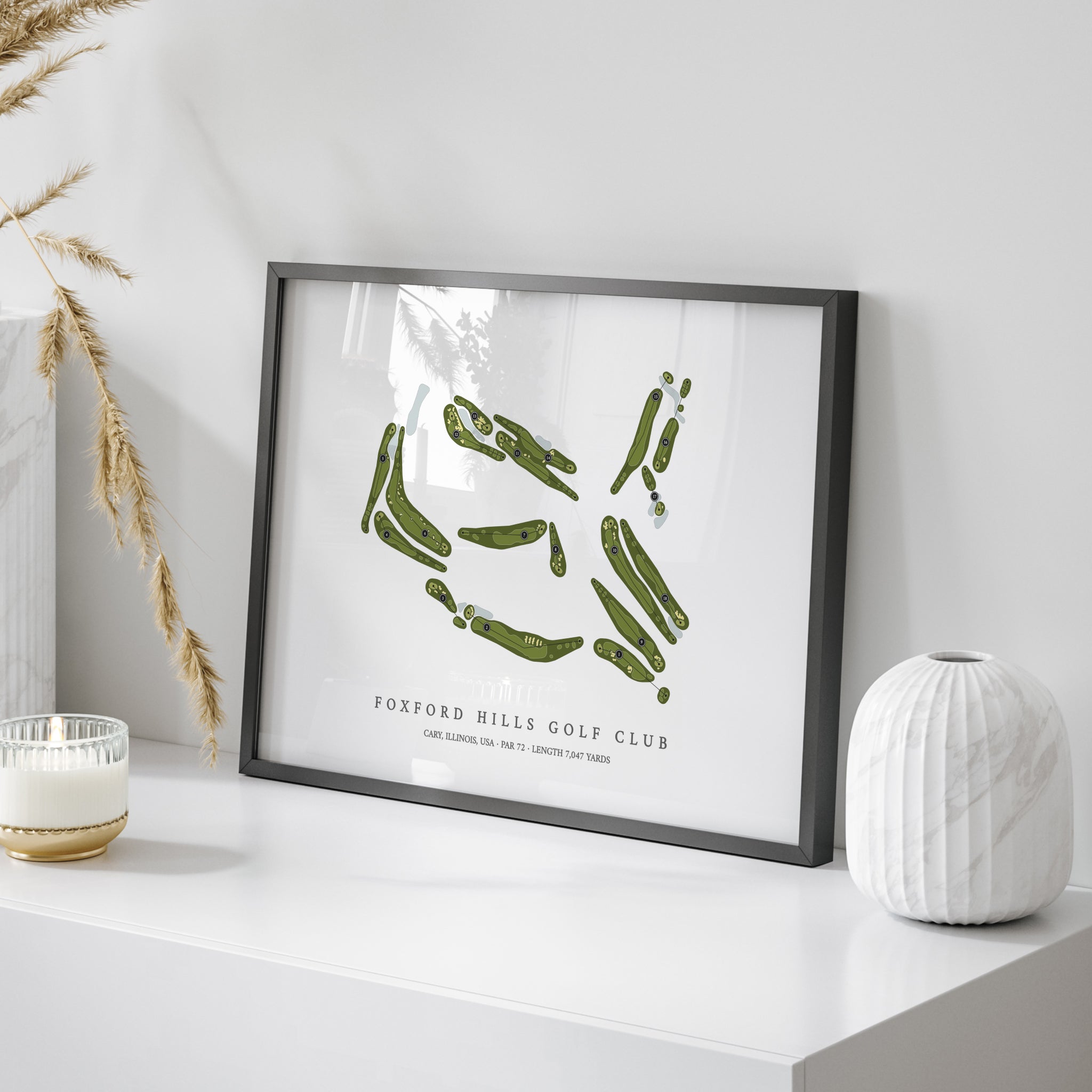 Foxford Hills Golf Club | Golf Course Map | On+Table