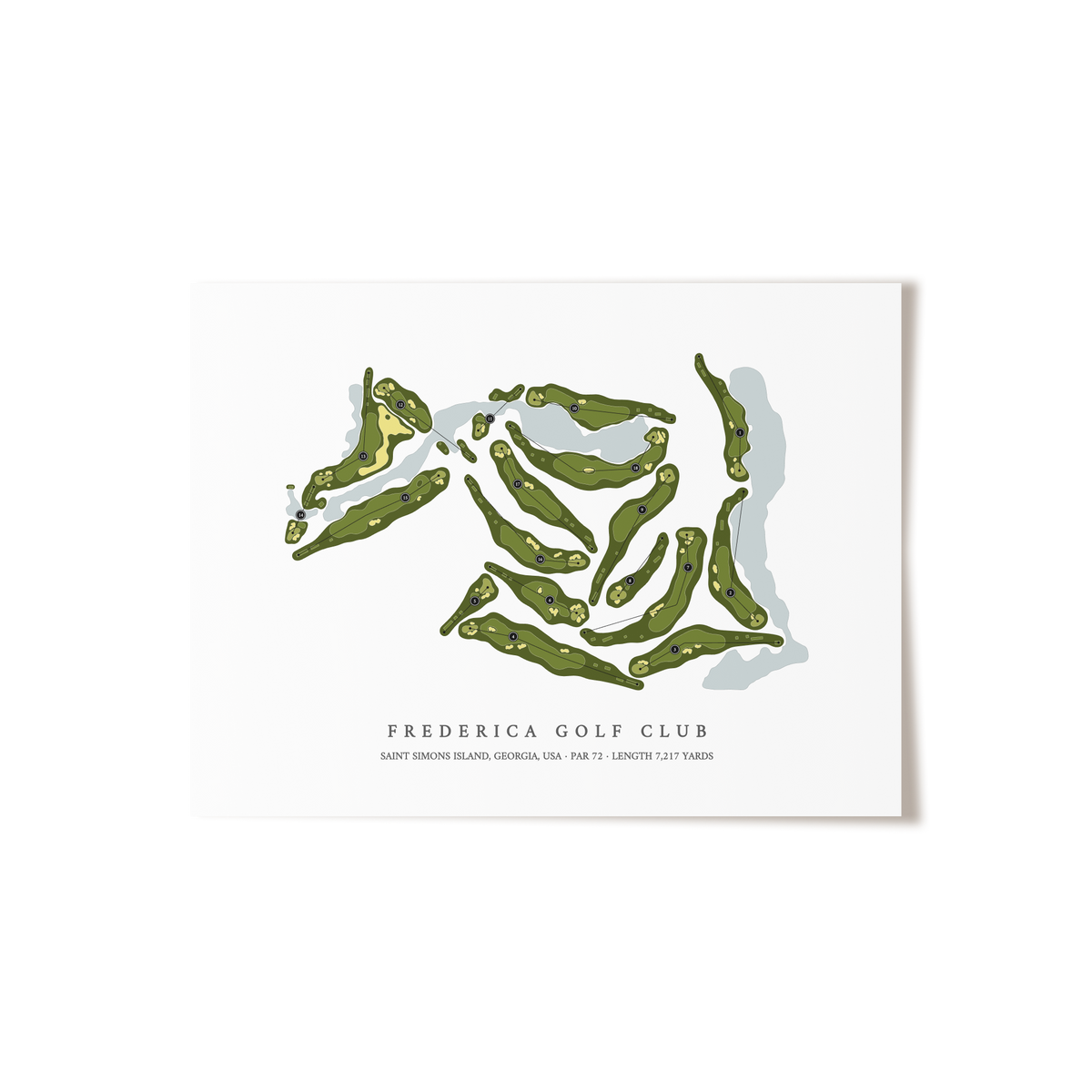 Frederica Golf Club | Golf Course Print | Unframed