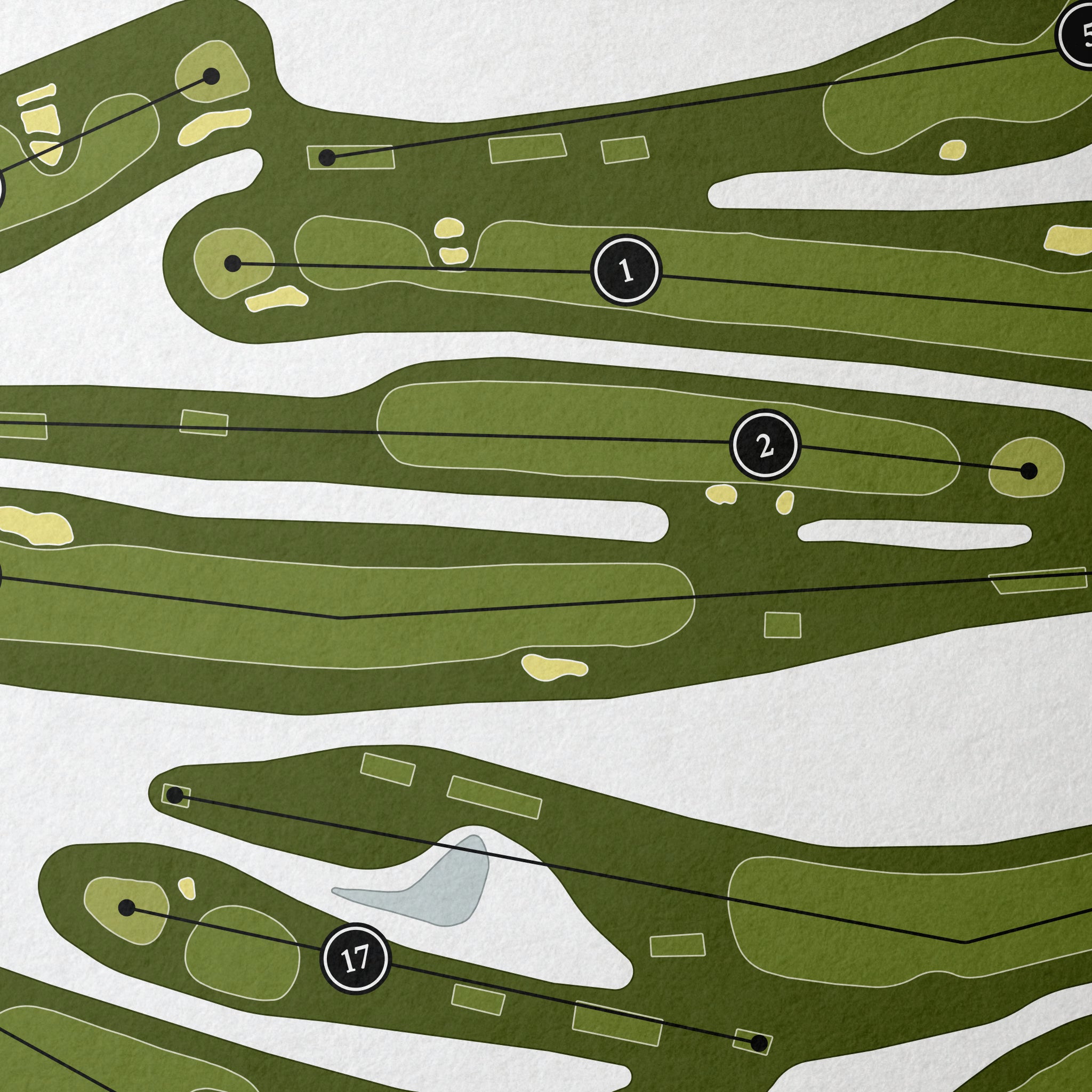 Fredericksburg Country Club | Golf Course Print | Close+Up