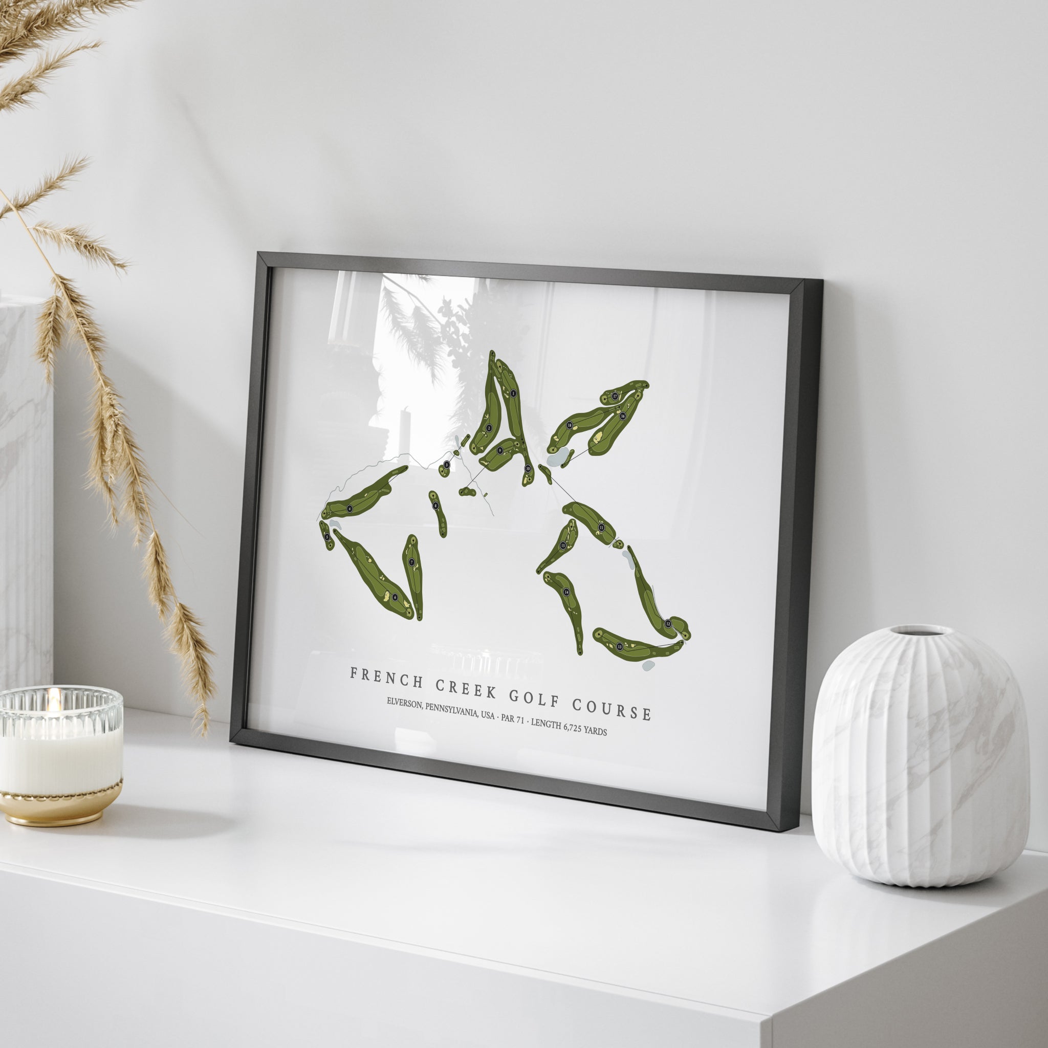 French Creek Golf Course | Golf Course Map | On Table