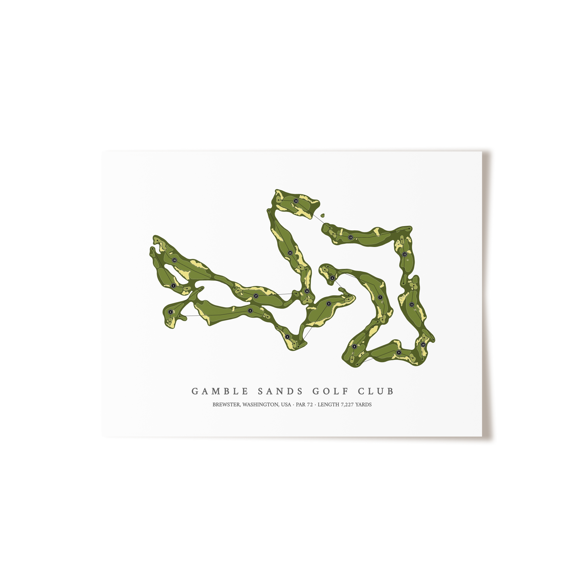 Gamble Sands Golf Club | Golf Course Print | Unframed