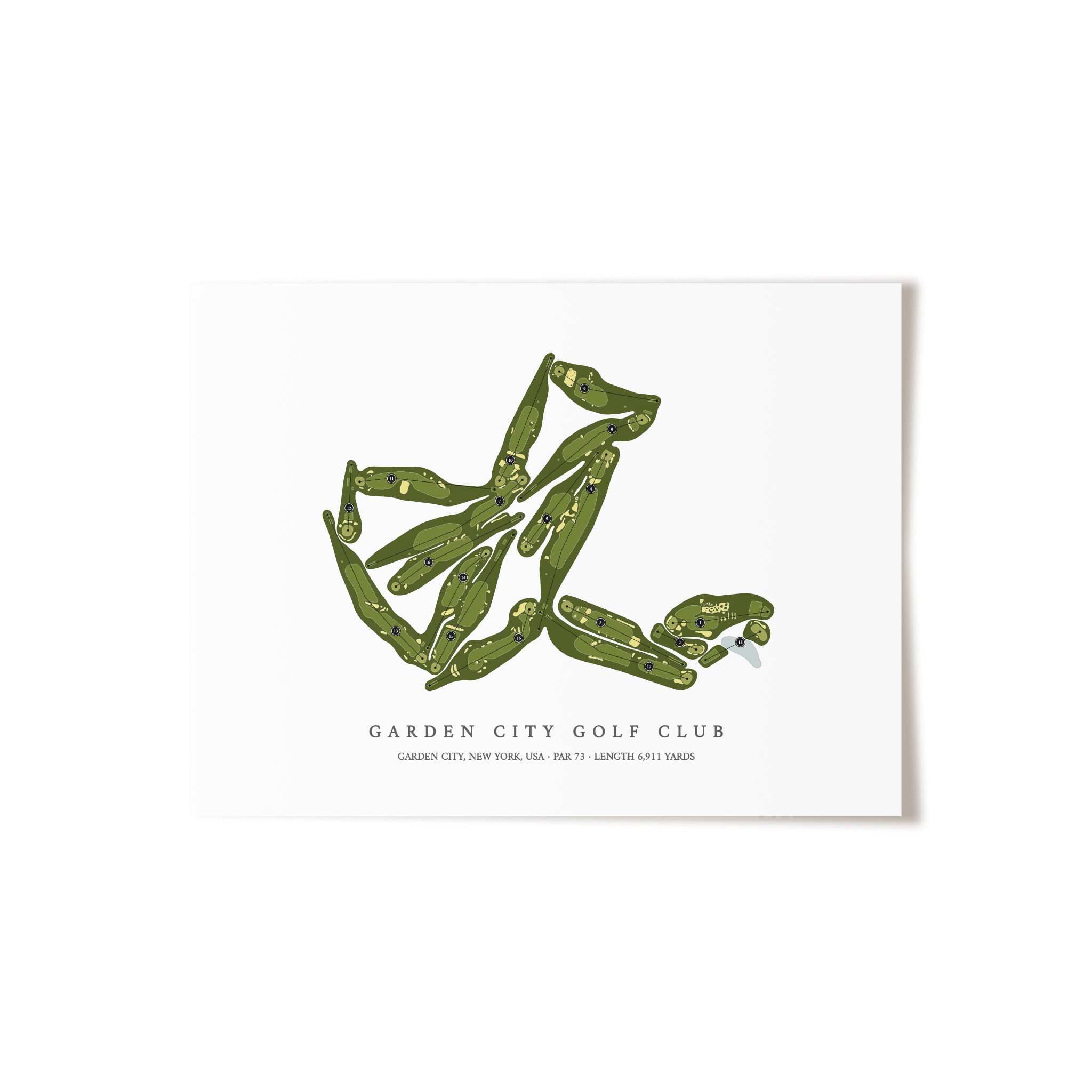 Garden City Golf Club | Golf Course Print | Unframed