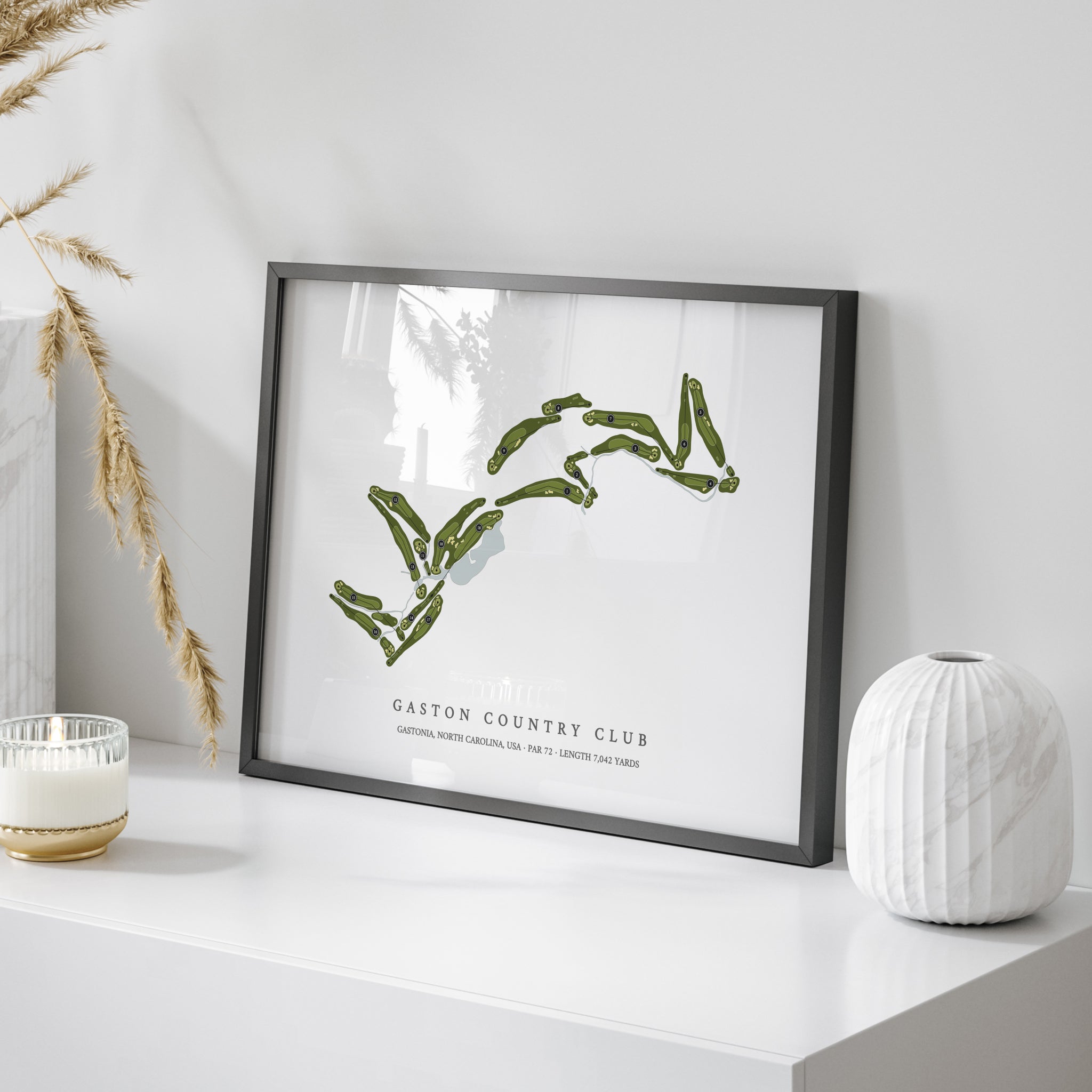 Gaston Country Club | Golf Course Map | On Table