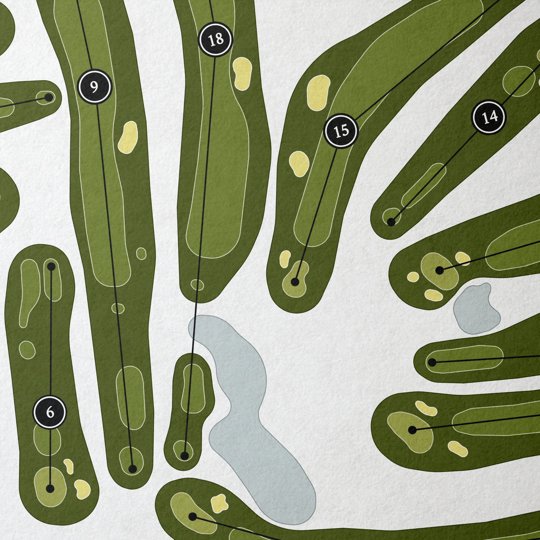 Gaylord Golf Club | Golf Course Map | Close Up