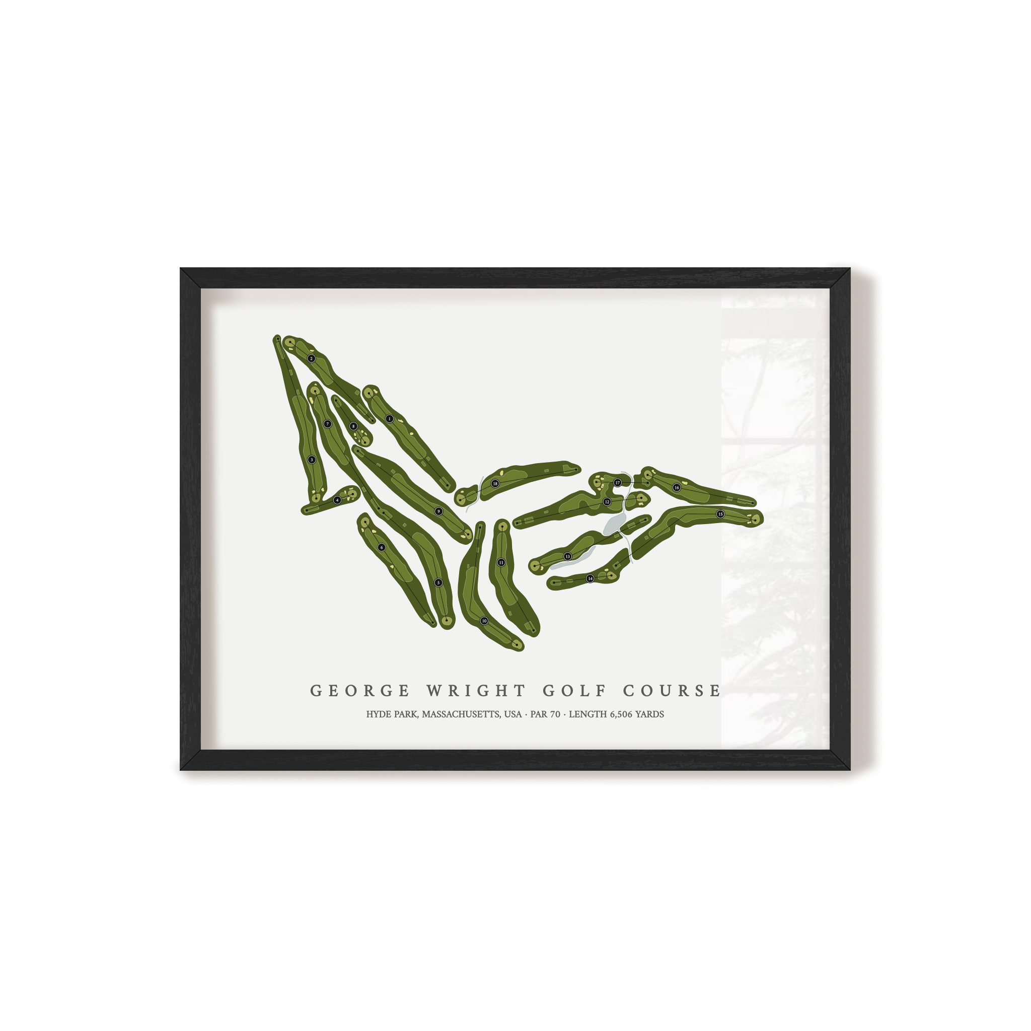George Wright Golf Course | Golf Course Print | Black+Frame