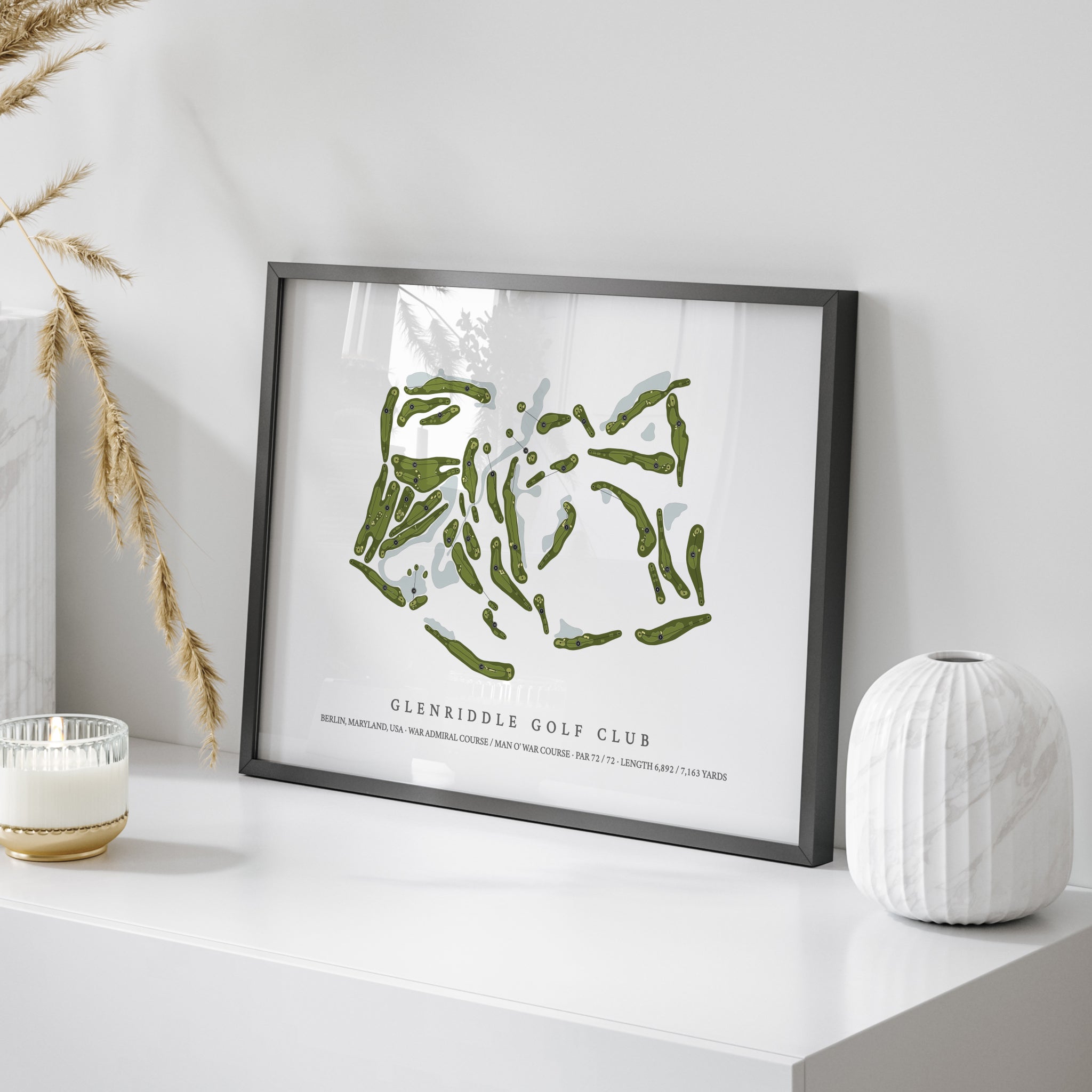 GlenRiddle Golf Club | Golf Course Map | On Table